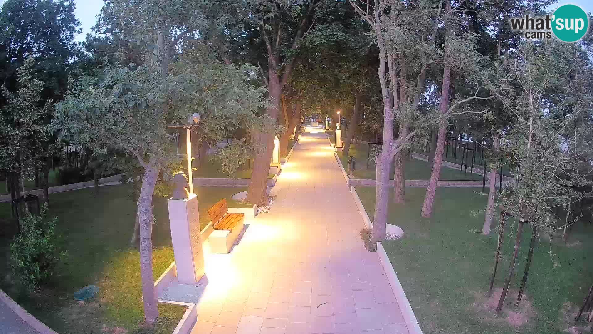 Webcam Schriftstellerpark Senj – Live am Meer