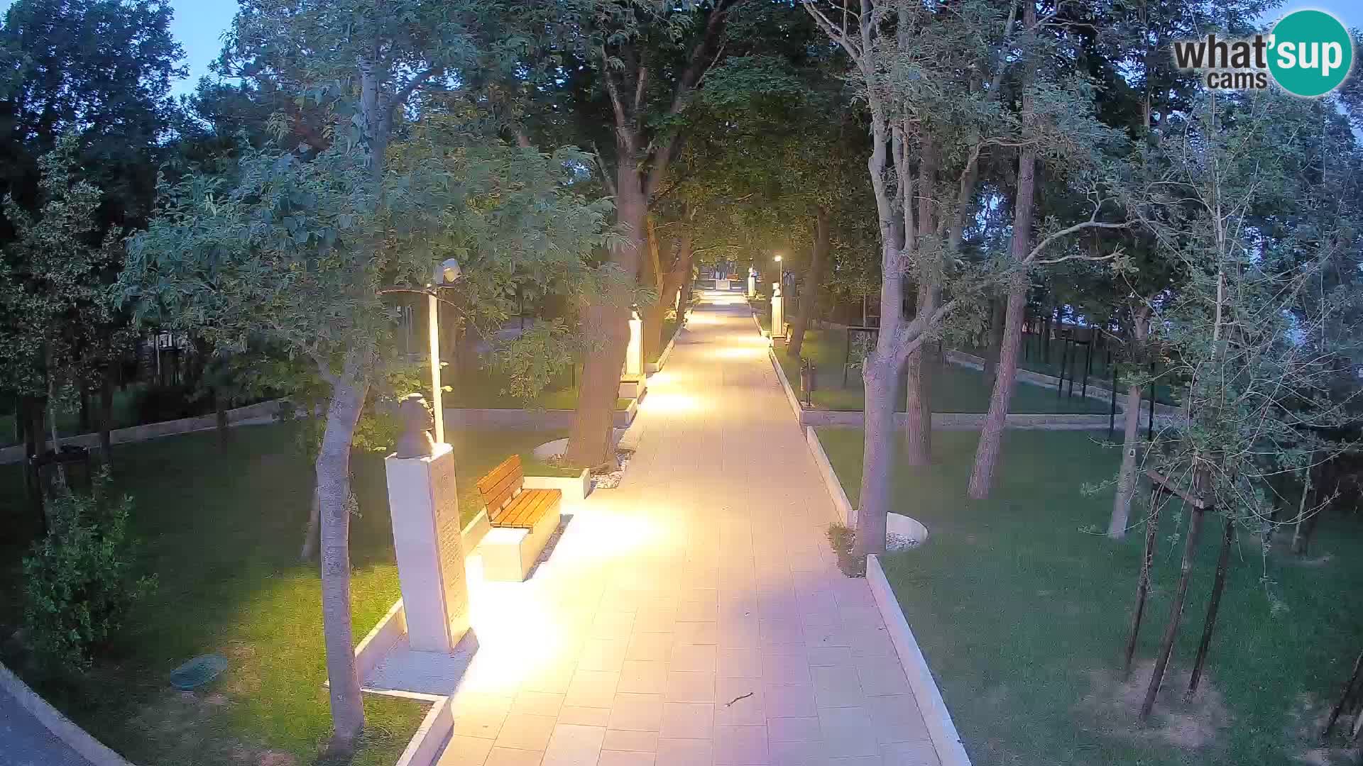 Webcam Schriftstellerpark Senj – Live am Meer