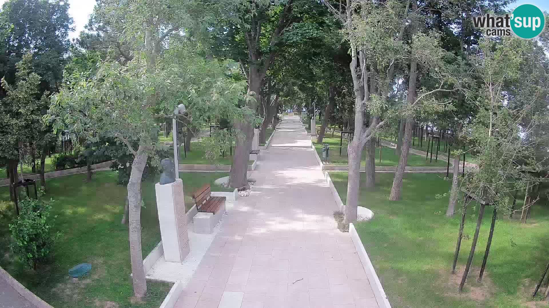 Webcam Schriftstellerpark Senj – Live am Meer