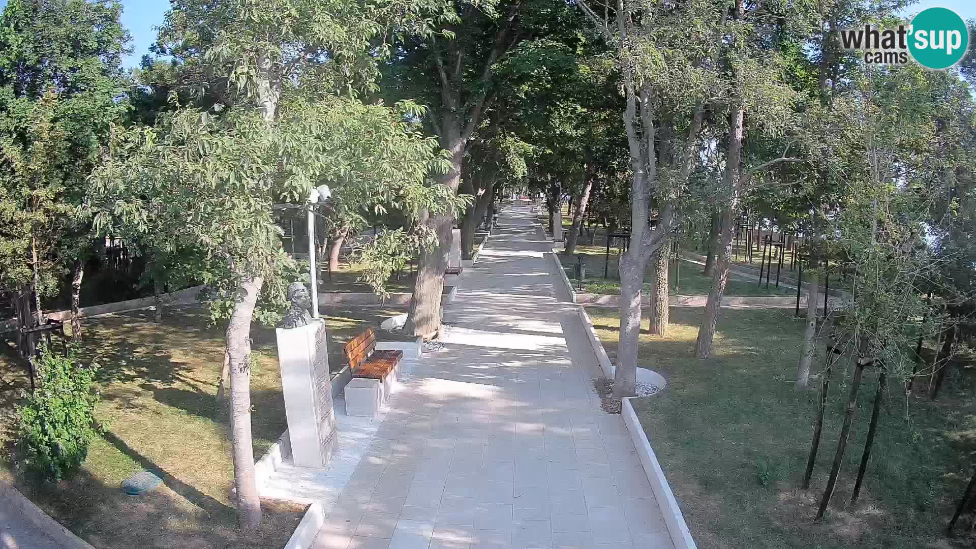 Writers’ Park Webcam Senj – Live by the Sea
