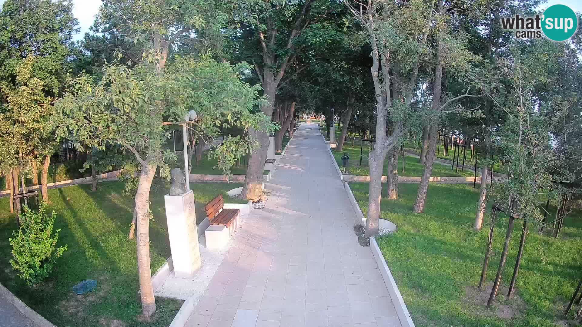 Webcam Schriftstellerpark Senj – Live am Meer
