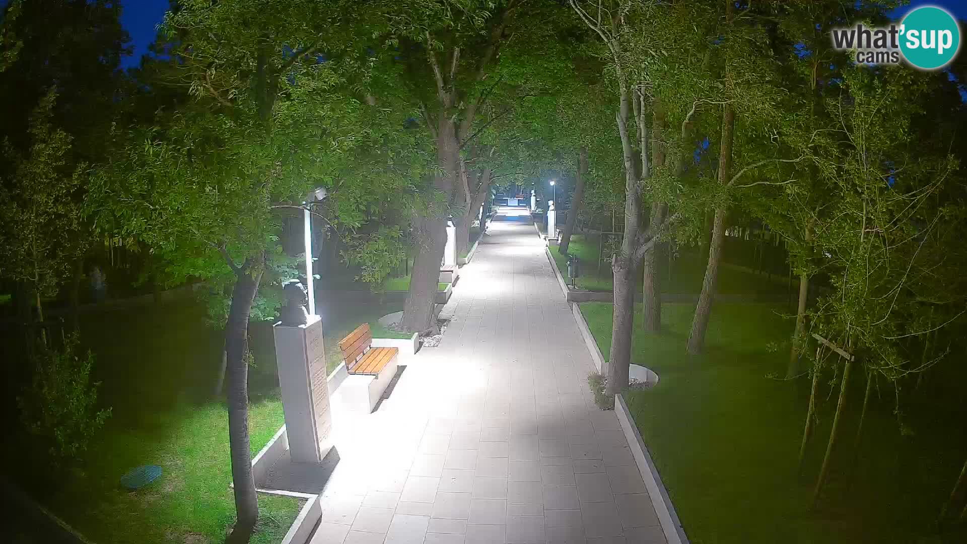Writers’ Park Webcam Senj – Live by the Sea
