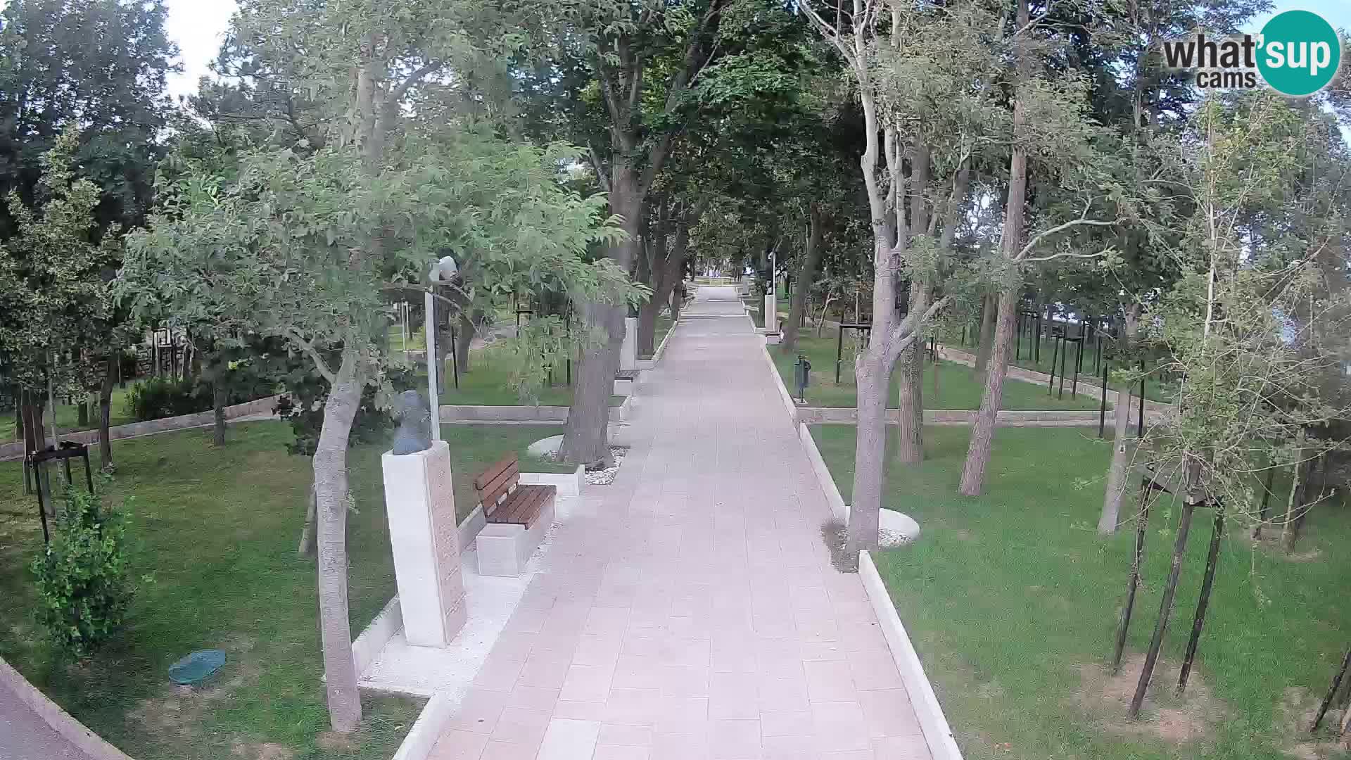Webcam Schriftstellerpark Senj – Live am Meer