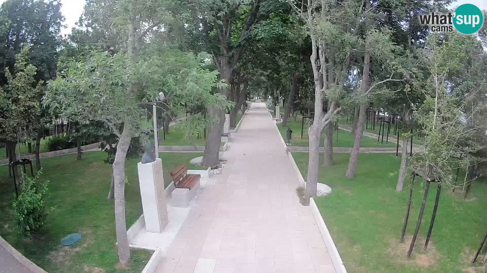 Webcam Schriftstellerpark Senj – Live am Meer