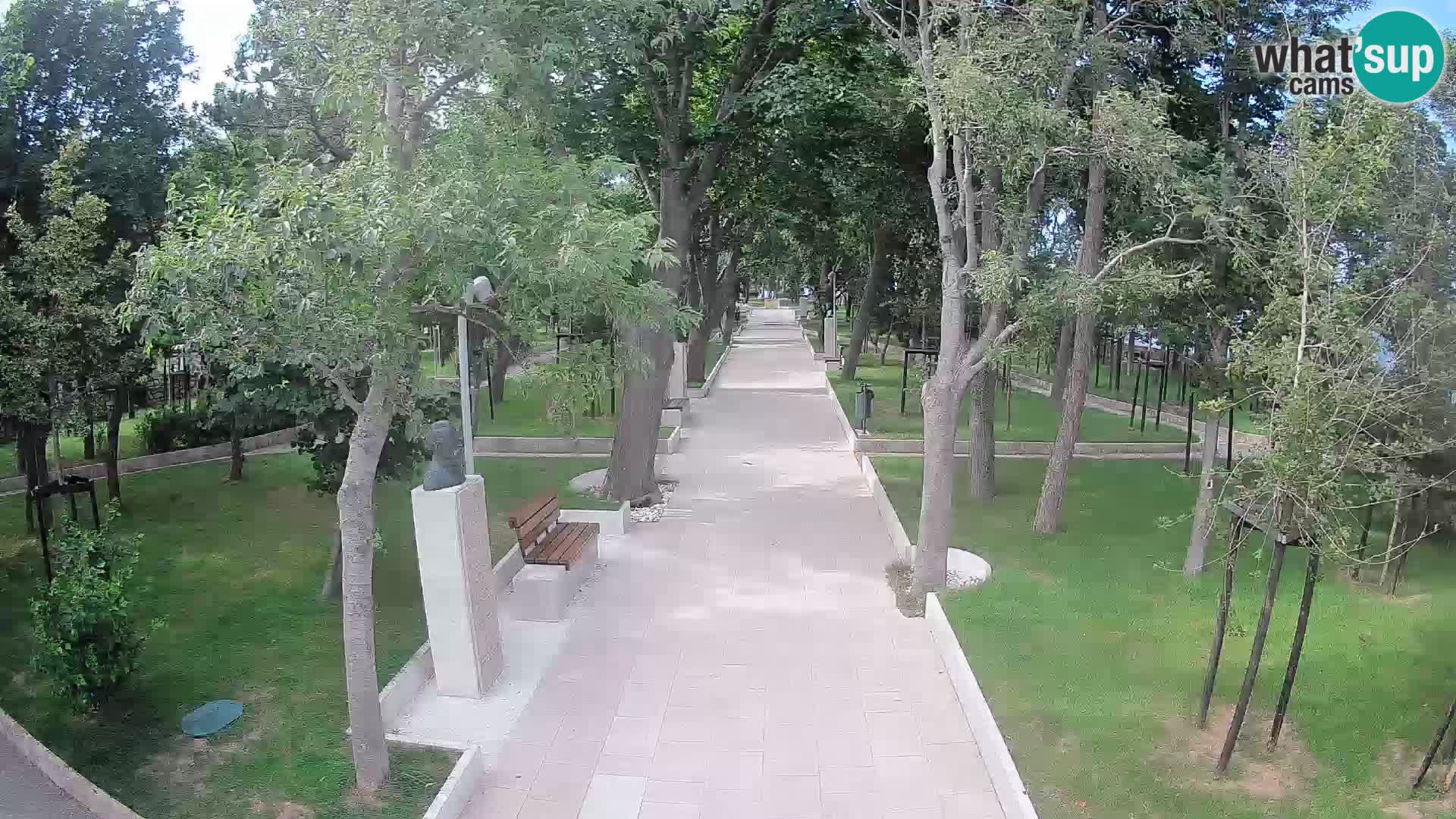 Webcam Schriftstellerpark Senj – Live am Meer