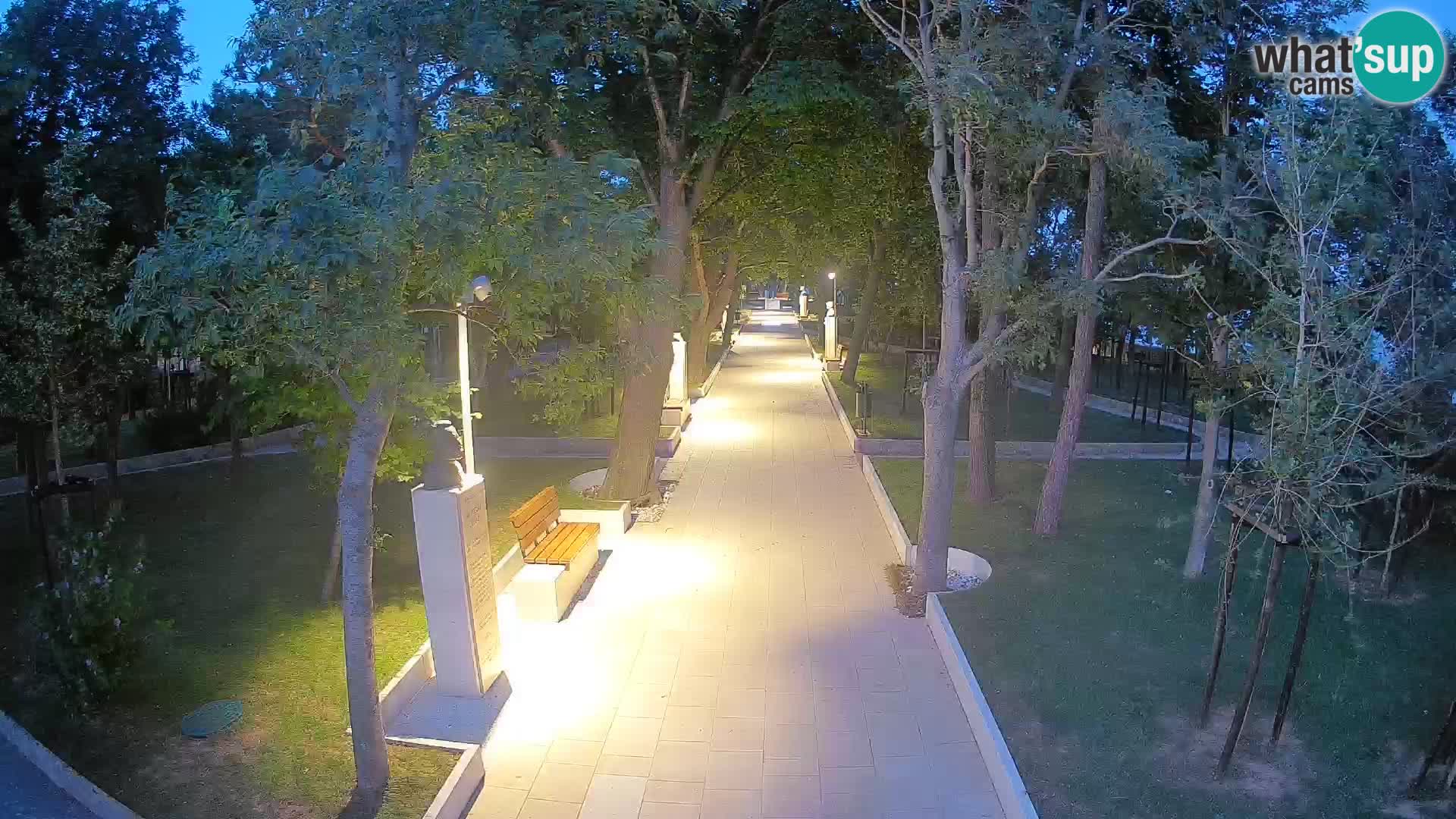 Writers’ Park Webcam Senj – Live by the Sea