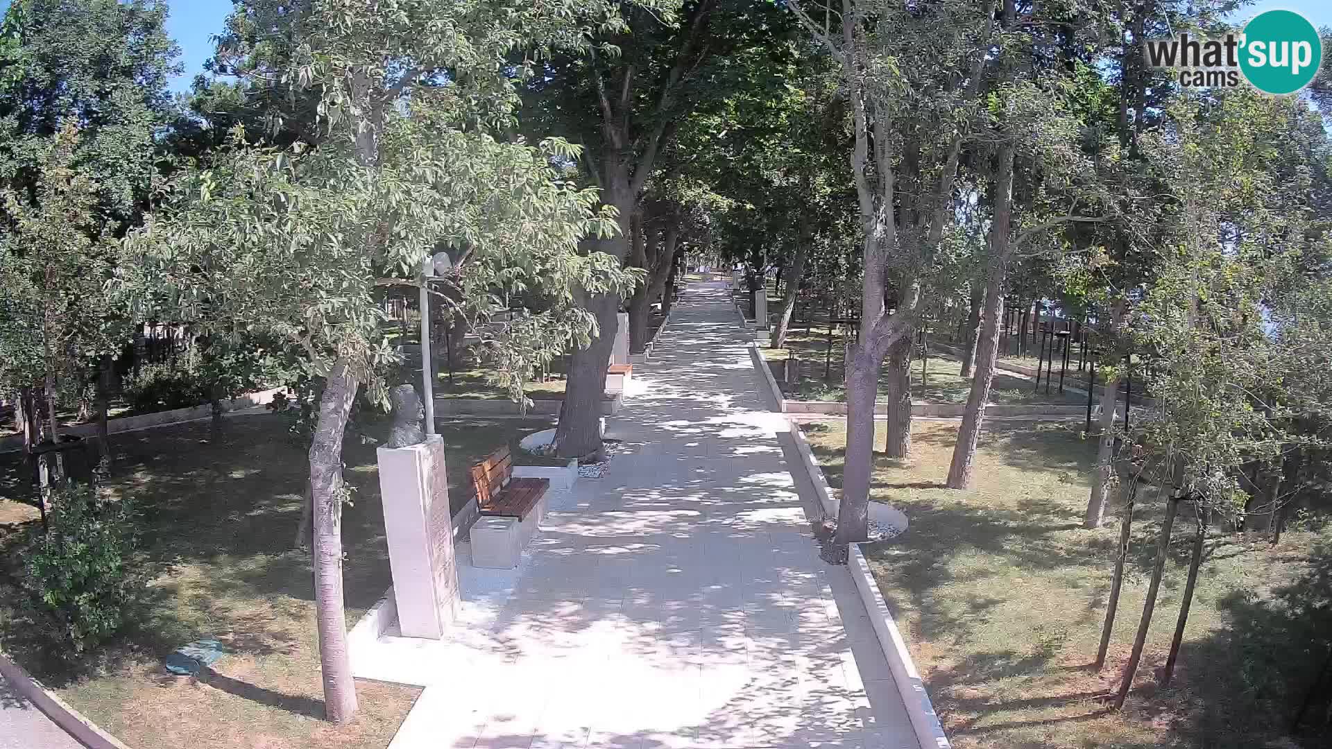 Webcam Schriftstellerpark Senj – Live am Meer