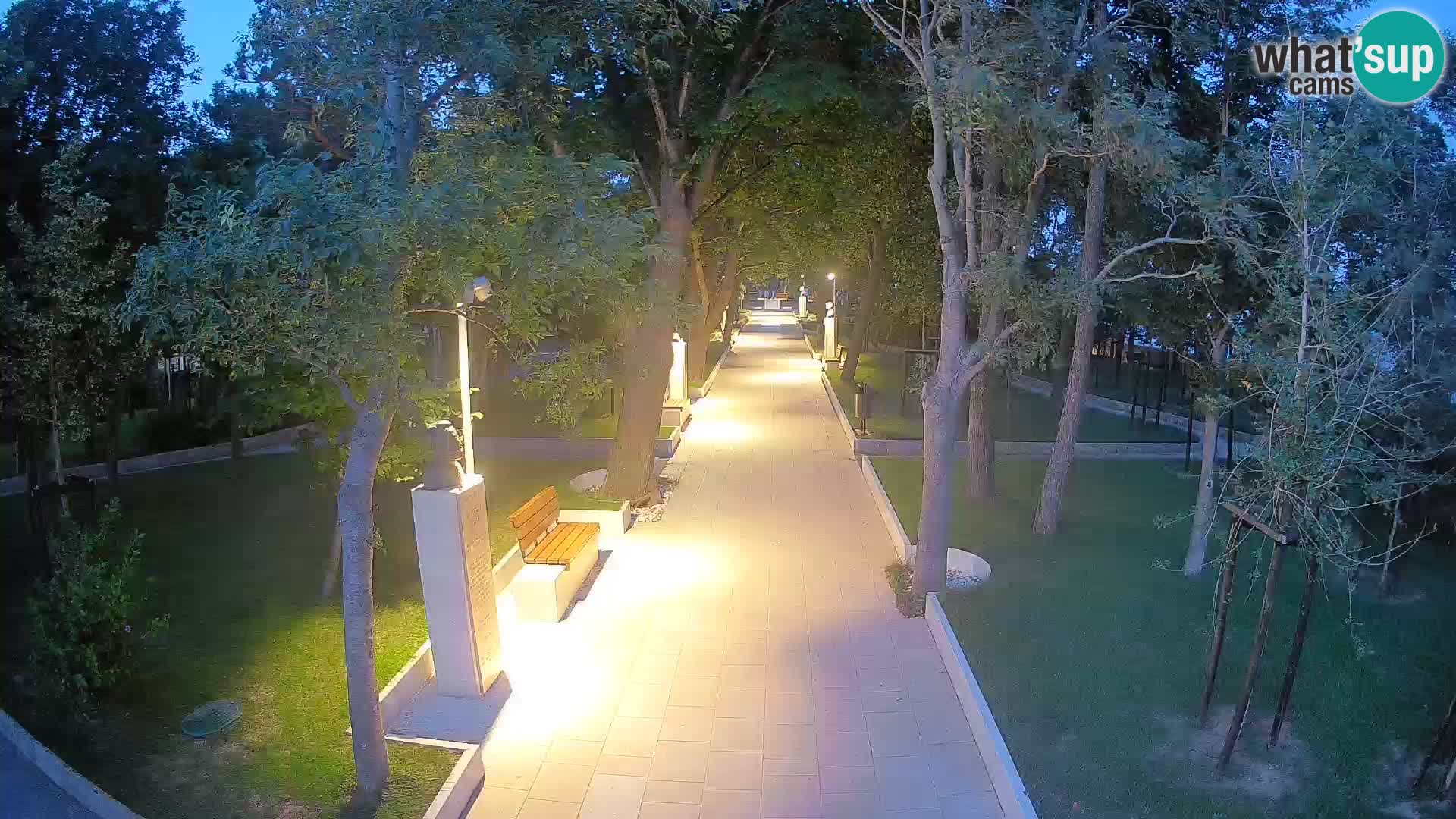 Writers’ Park Webcam Senj – Live by the Sea