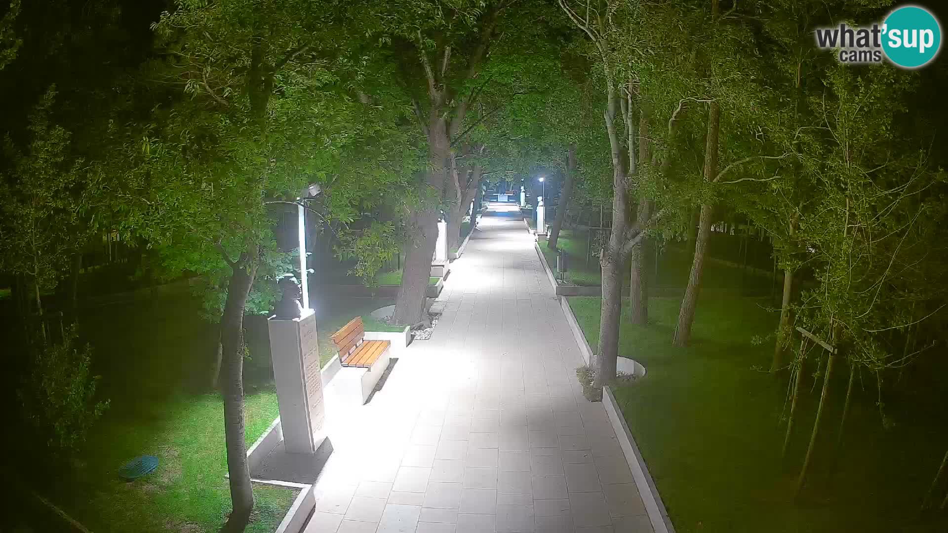 Webcam Schriftstellerpark Senj – Live am Meer