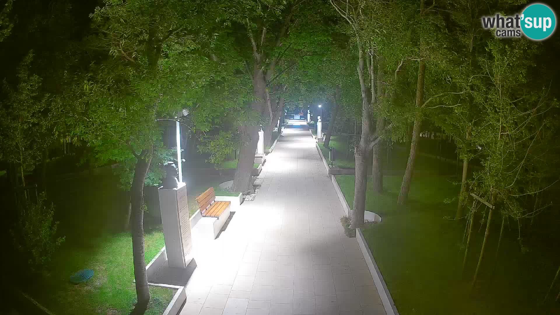 Webcam Schriftstellerpark Senj – Live am Meer