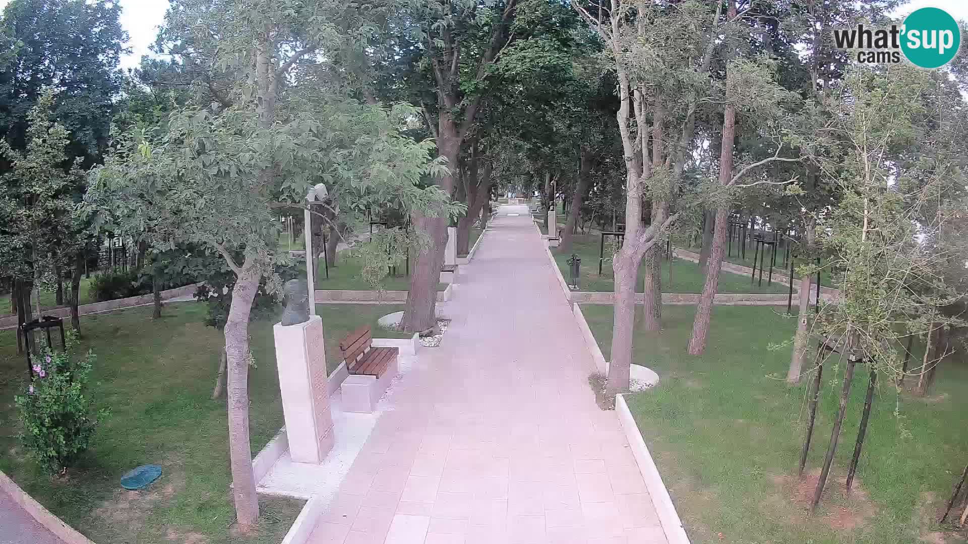 Park pisateljev Senj – Pogled v živo ob morju