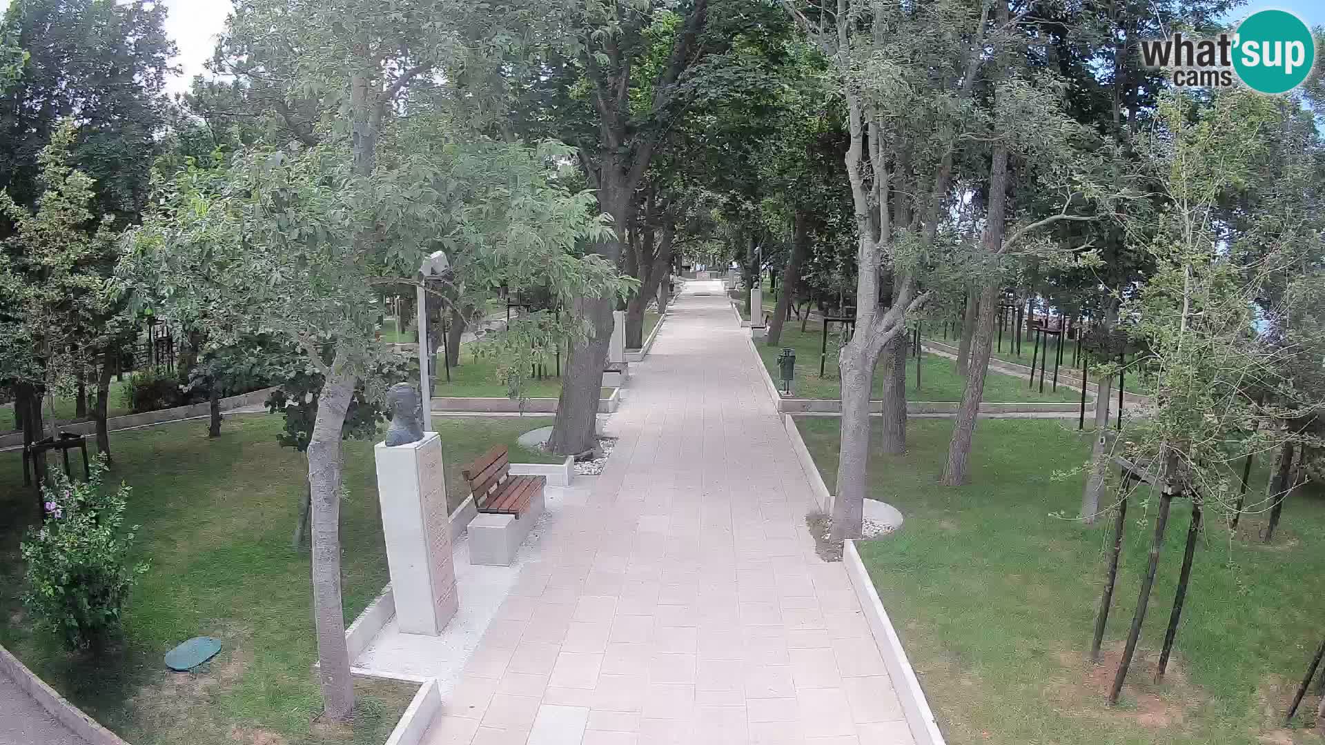 Writers’ Park Webcam Senj – Live by the Sea