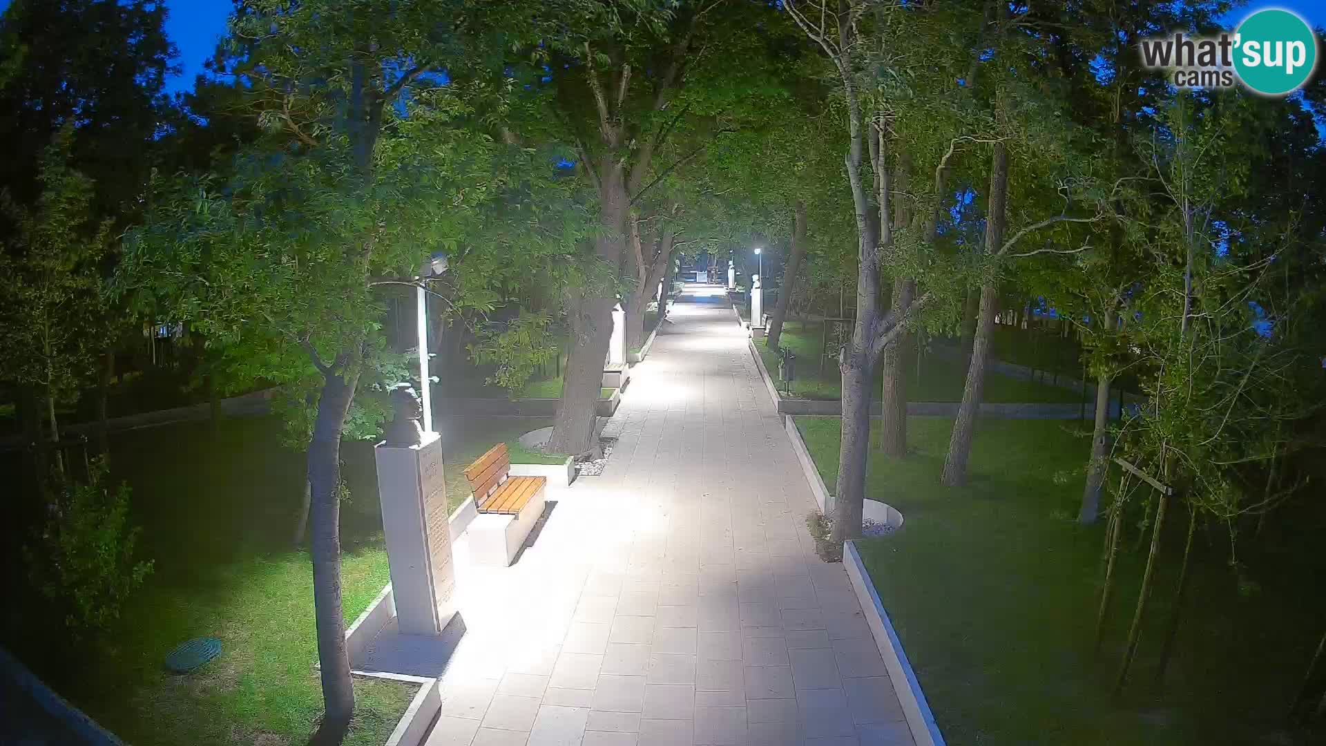 Writers’ Park Webcam Senj – Live by the Sea