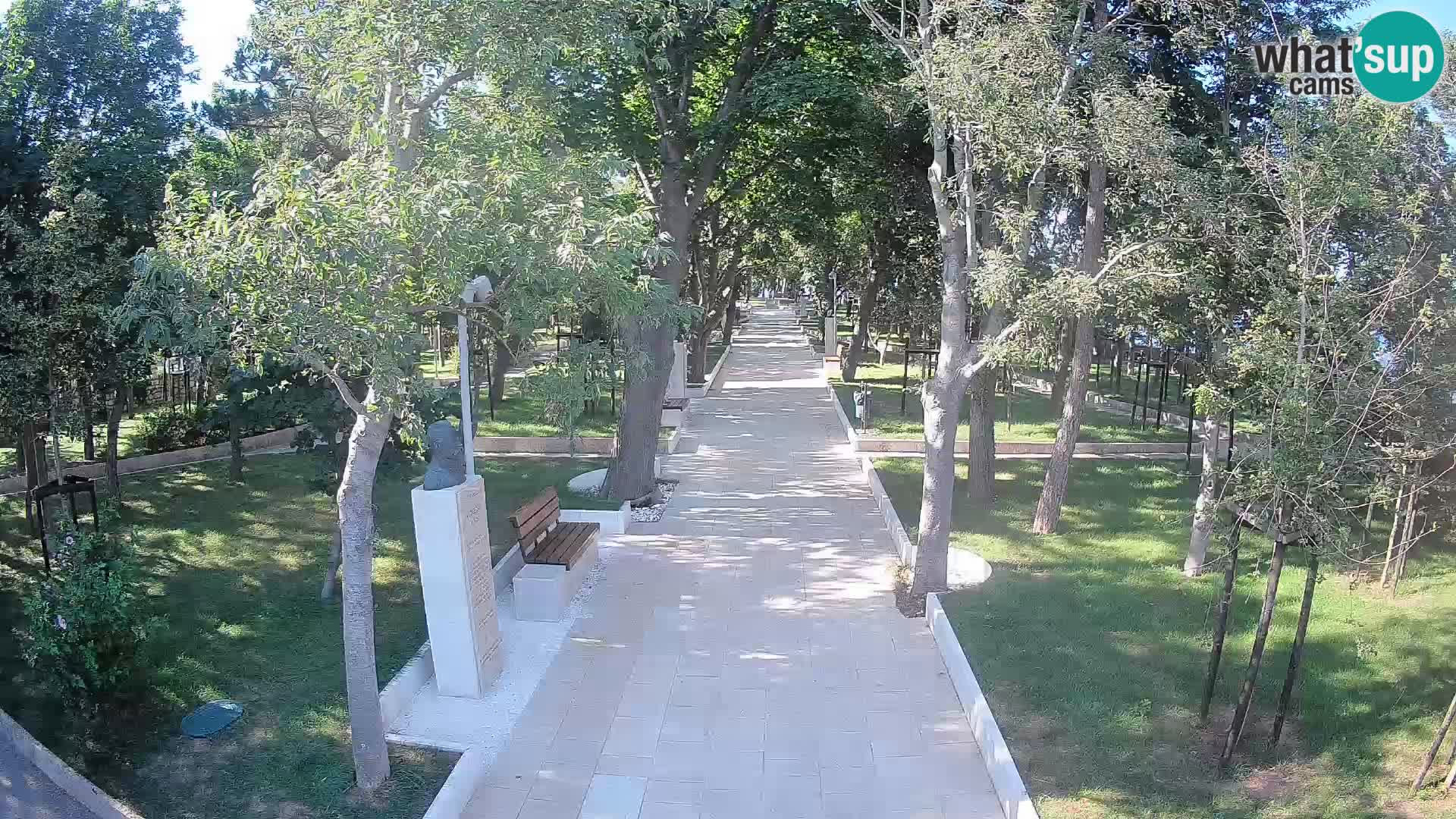 Webcam Schriftstellerpark Senj – Live am Meer