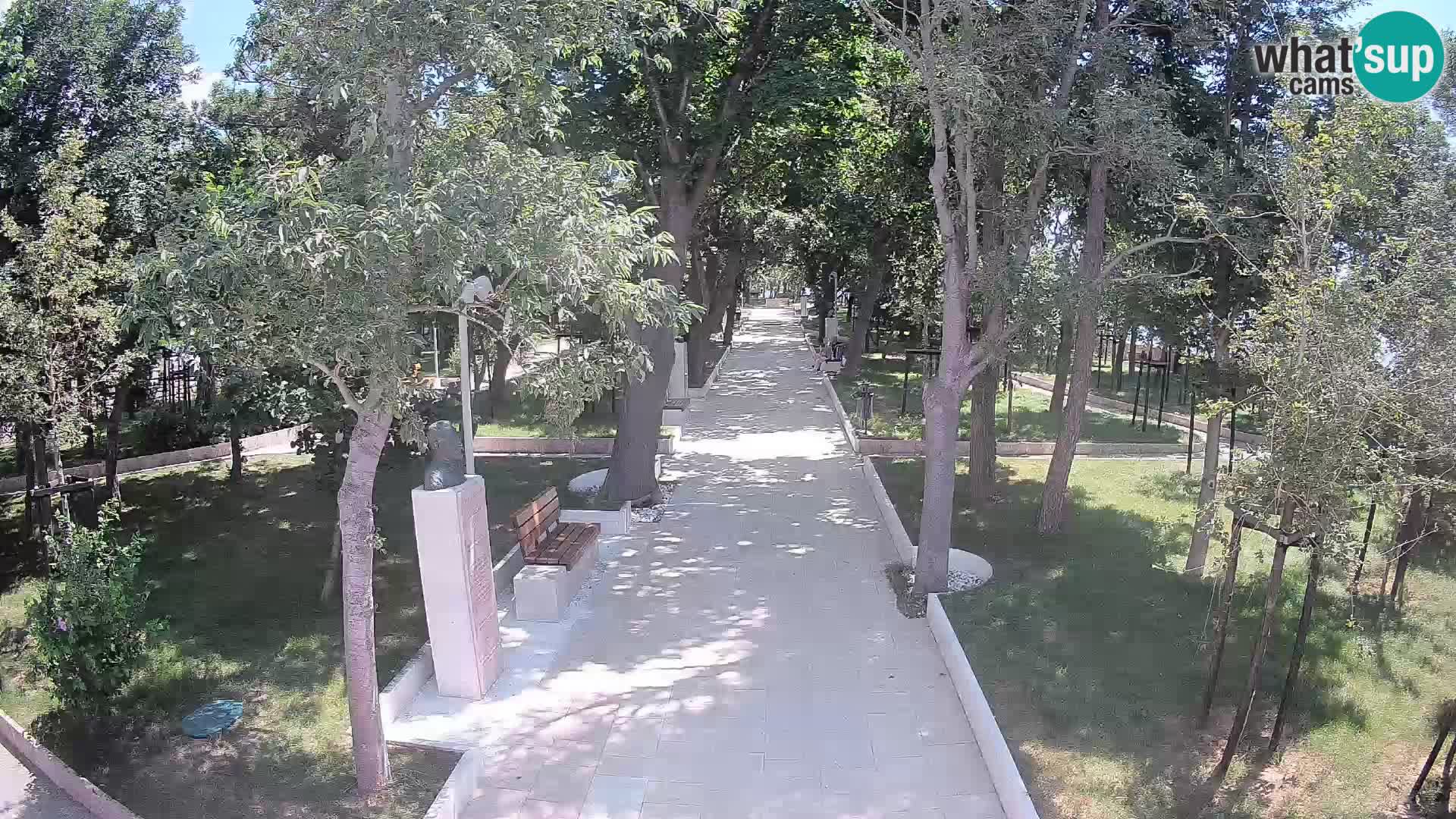 Webcam Schriftstellerpark Senj – Live am Meer