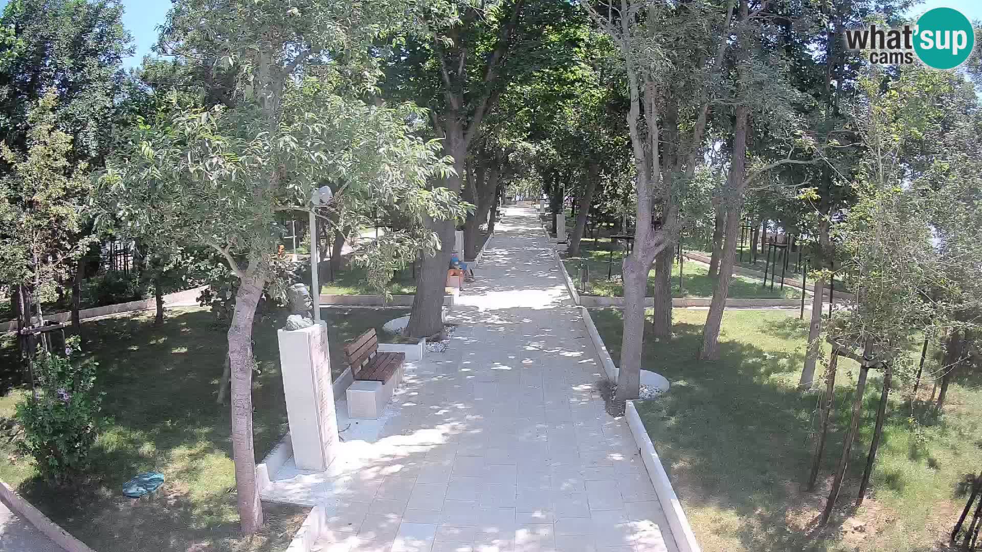 Webcam Schriftstellerpark Senj – Live am Meer