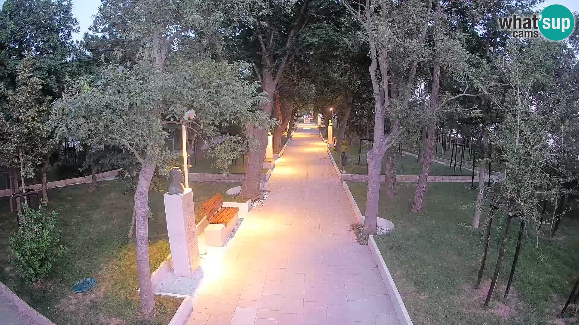 Writers’ Park Webcam Senj – Live by the Sea