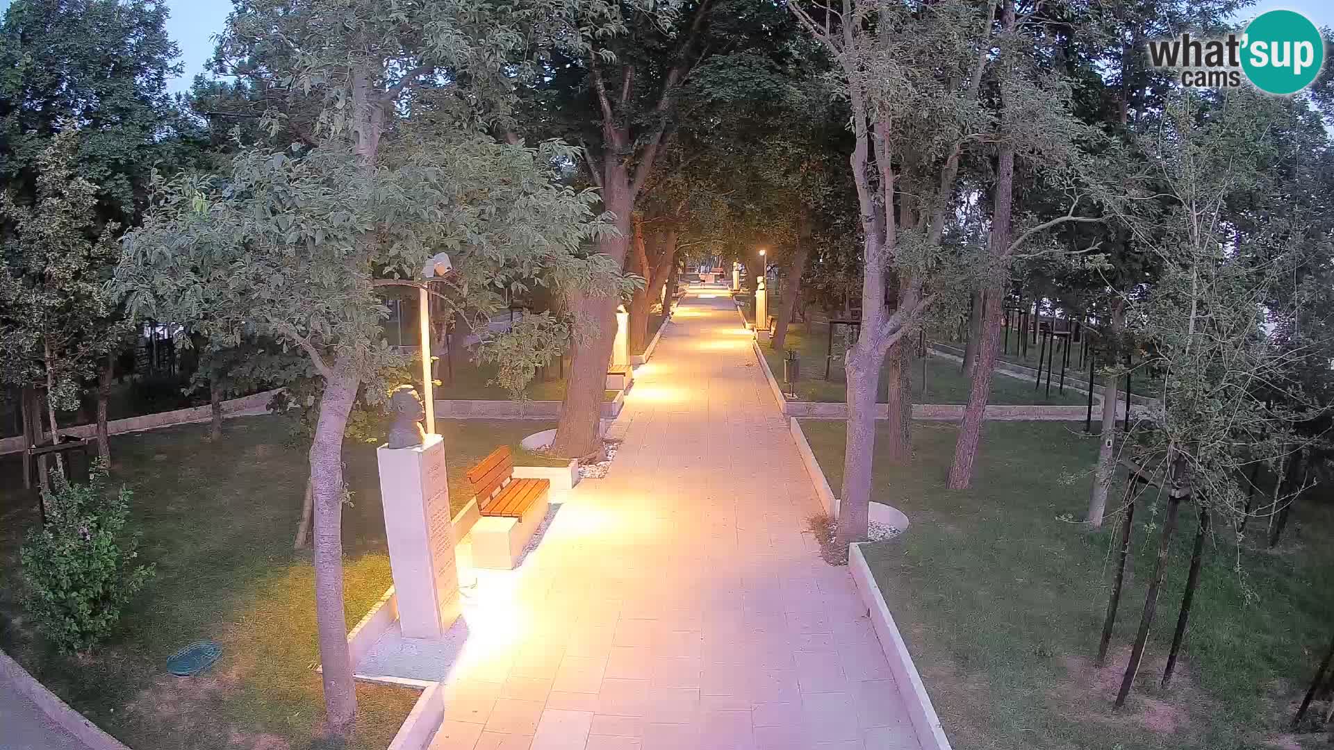 Writers’ Park Webcam Senj – Live by the Sea