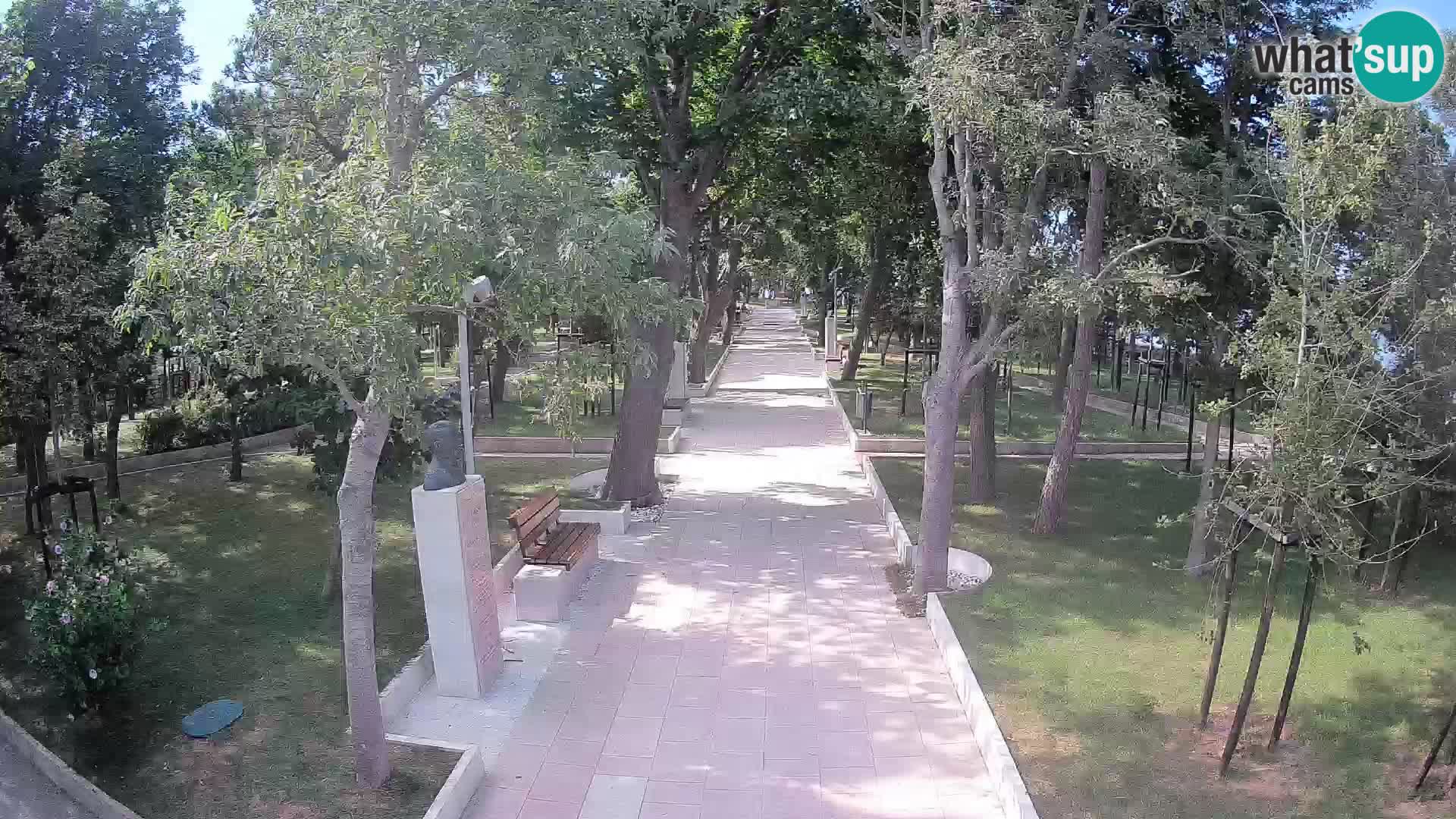 Park pisateljev Senj – Pogled v živo ob morju