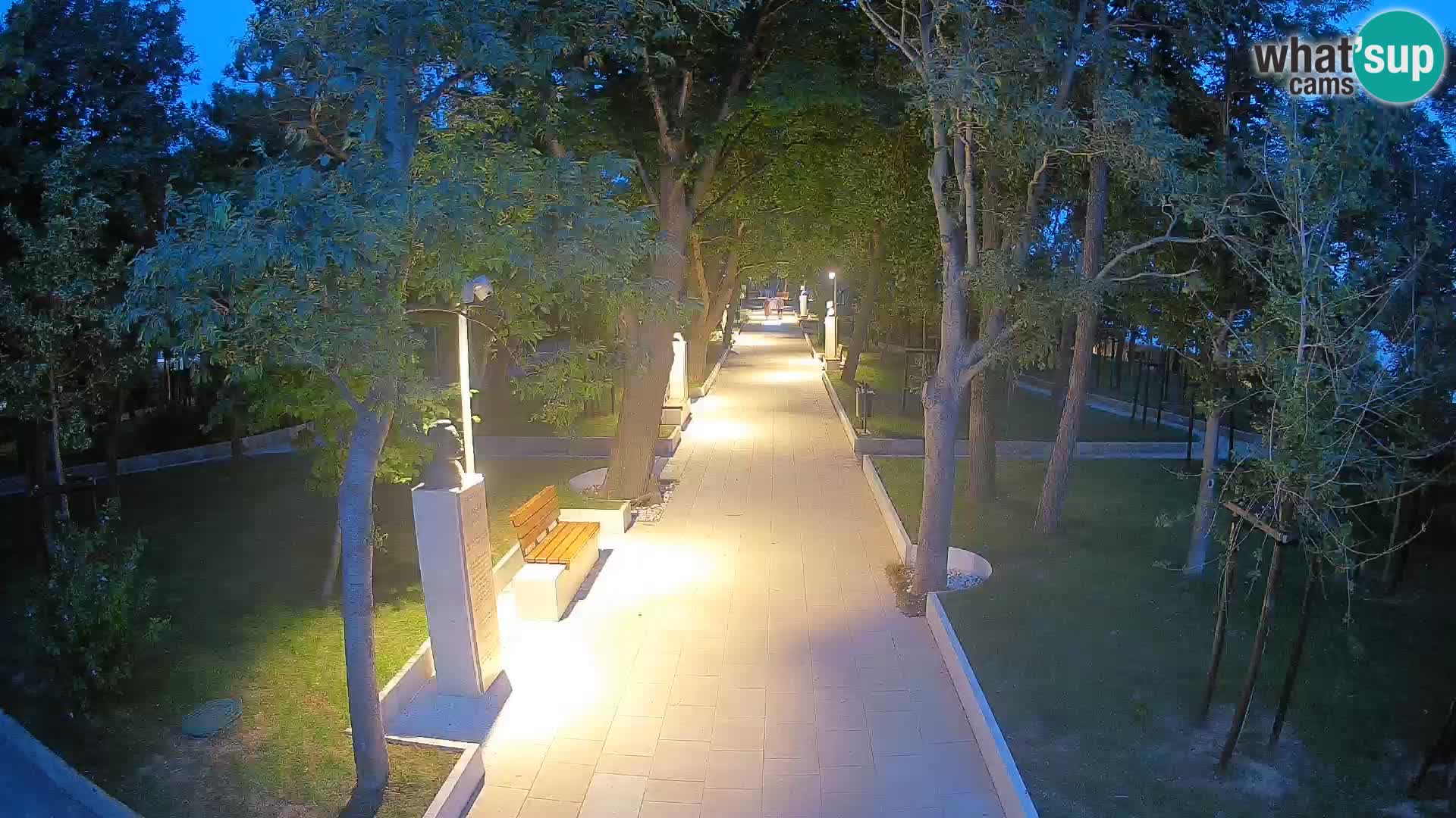 Writers’ Park Webcam Senj – Live by the Sea