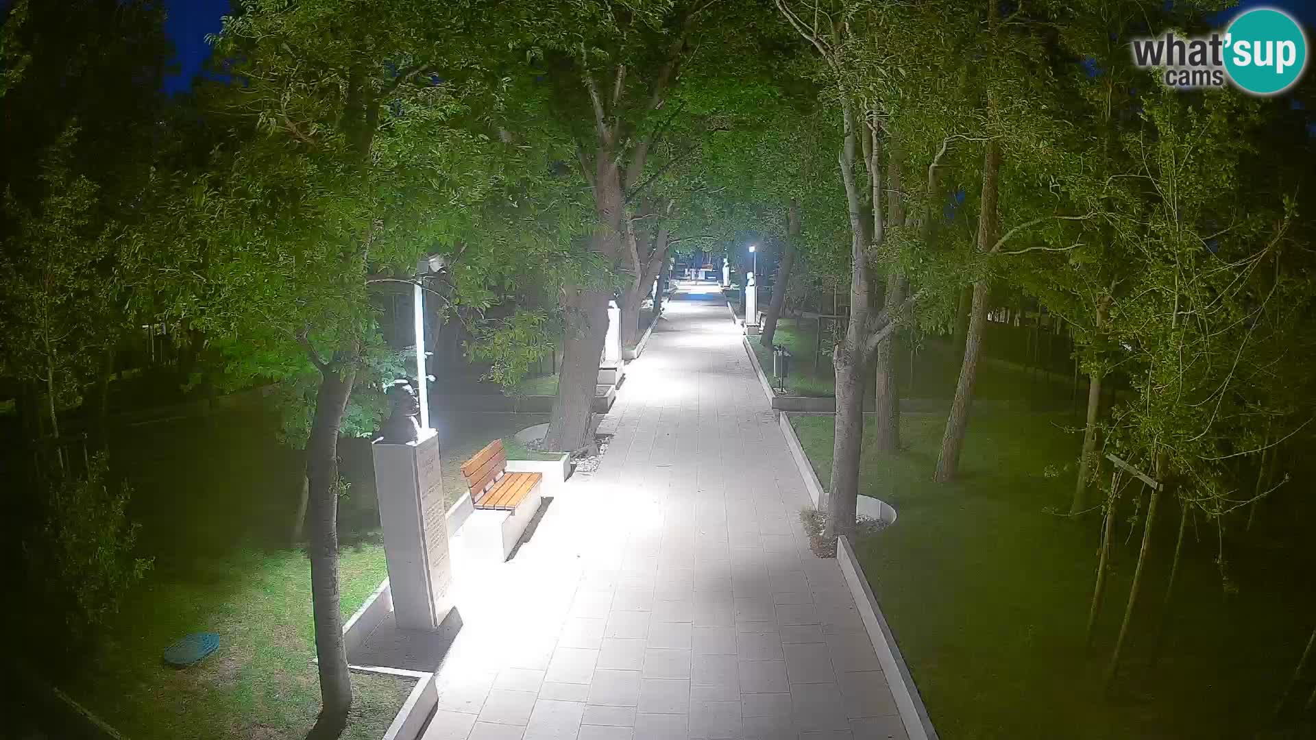 Webcam Schriftstellerpark Senj – Live am Meer