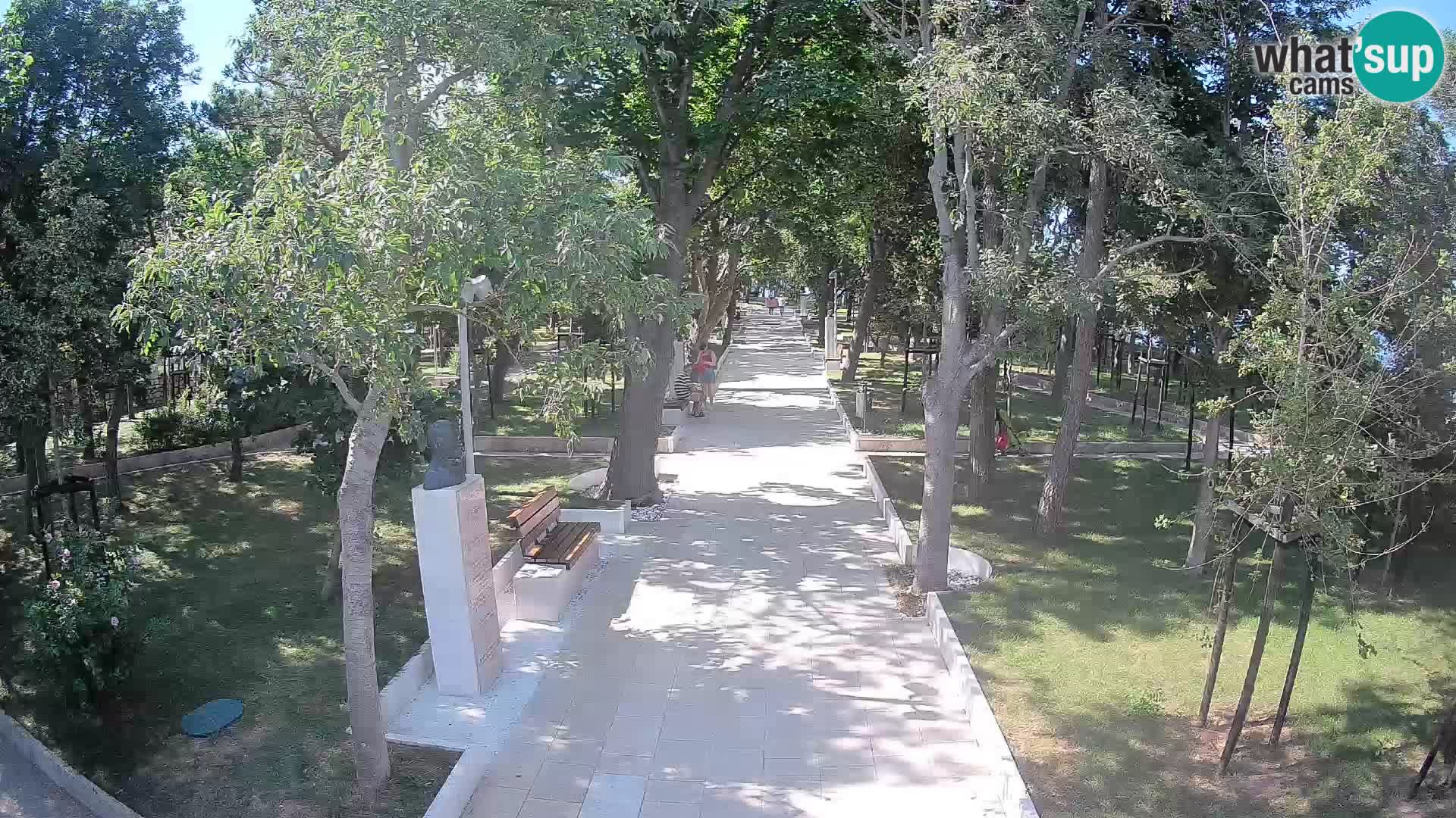 Webcam Schriftstellerpark Senj – Live am Meer
