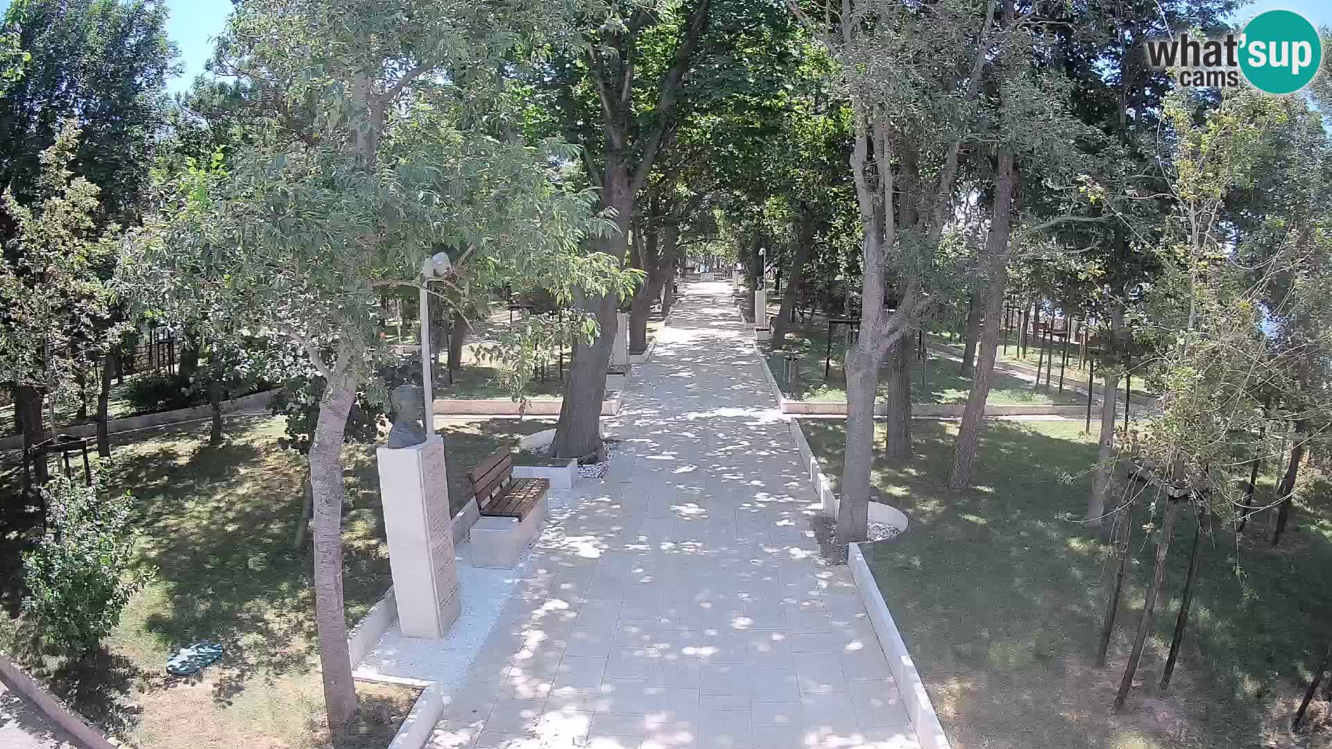 Webcam Schriftstellerpark Senj – Live am Meer