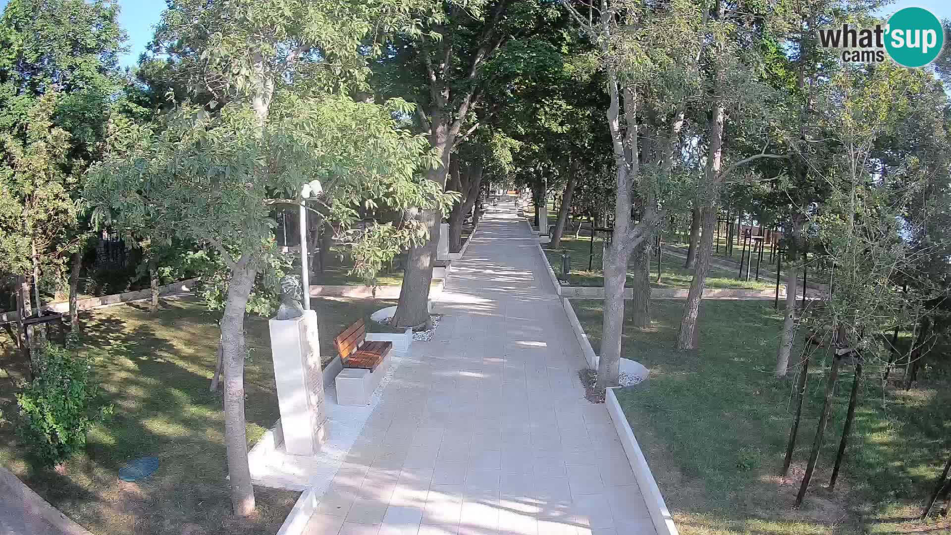Webcam Schriftstellerpark Senj – Live am Meer