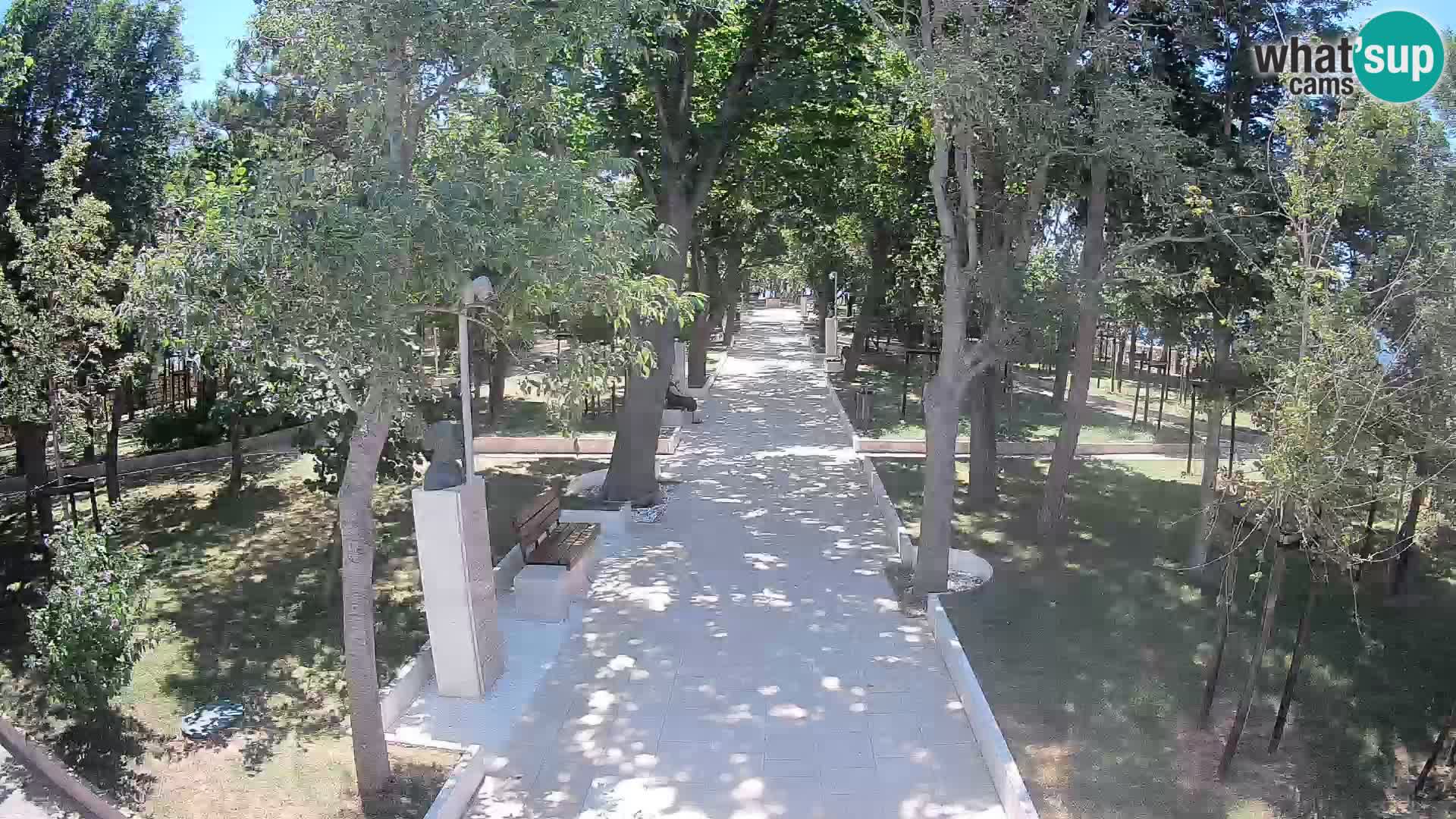 Webcam Schriftstellerpark Senj – Live am Meer