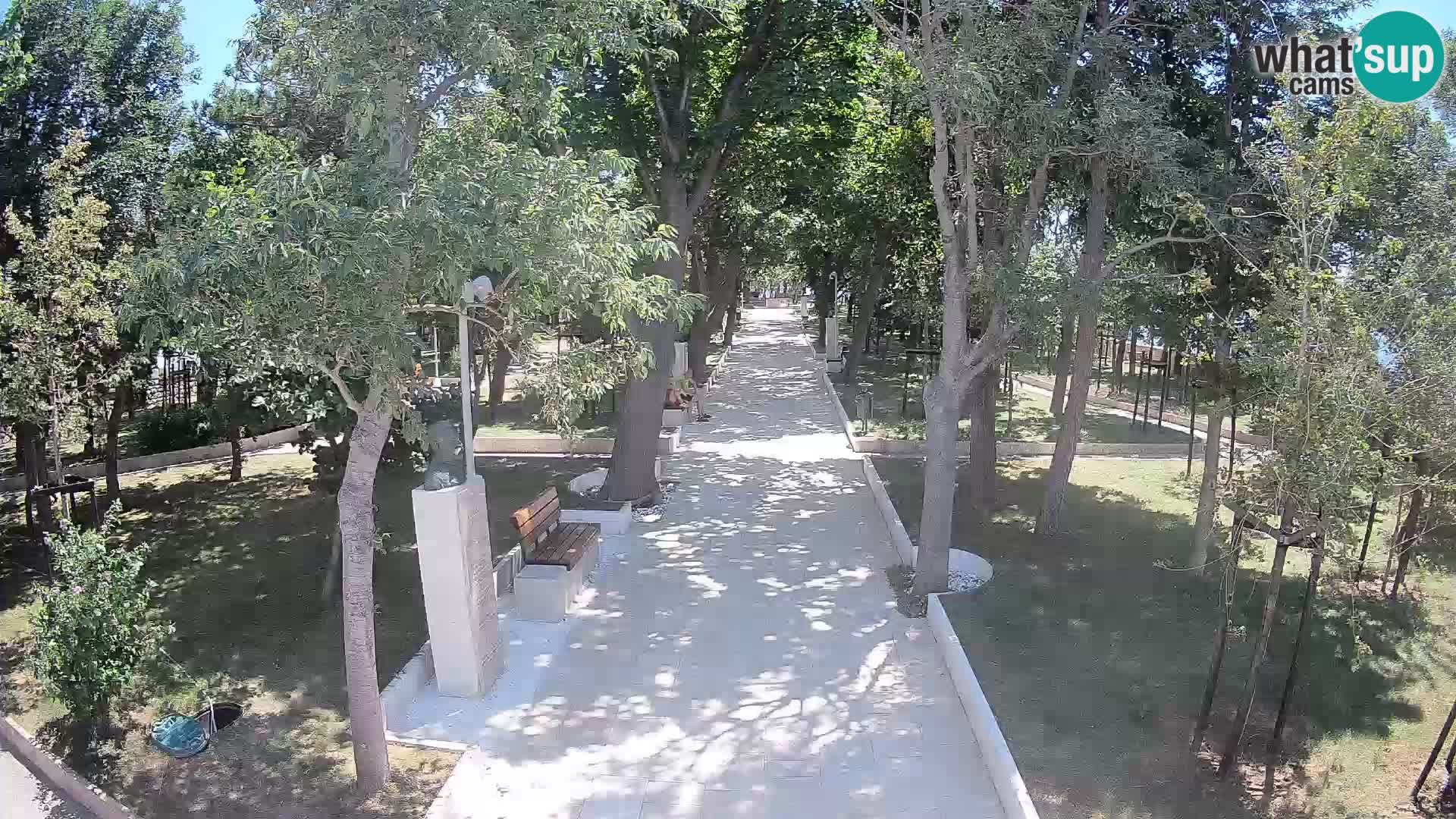 Webcam Schriftstellerpark Senj – Live am Meer
