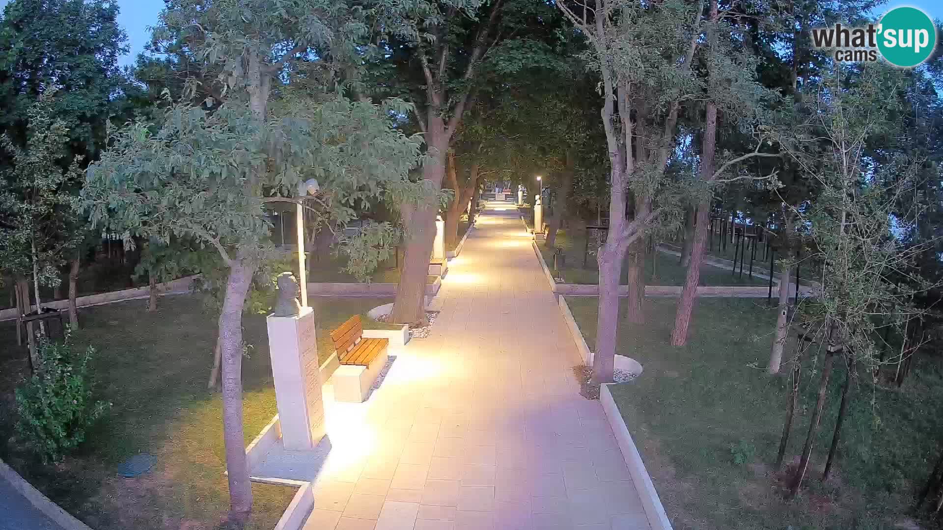 Webcam Schriftstellerpark Senj – Live am Meer