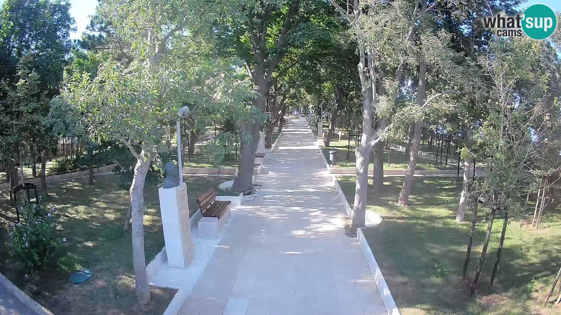 Webcam Schriftstellerpark Senj – Live am Meer