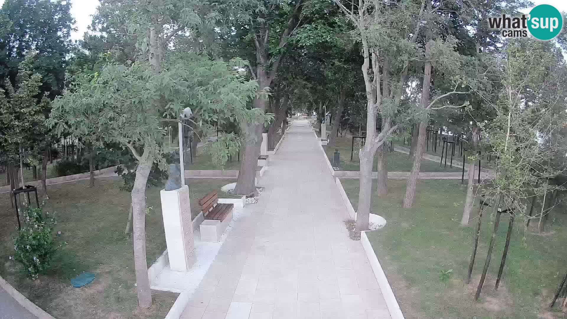 Park pisateljev Senj – Pogled v živo ob morju