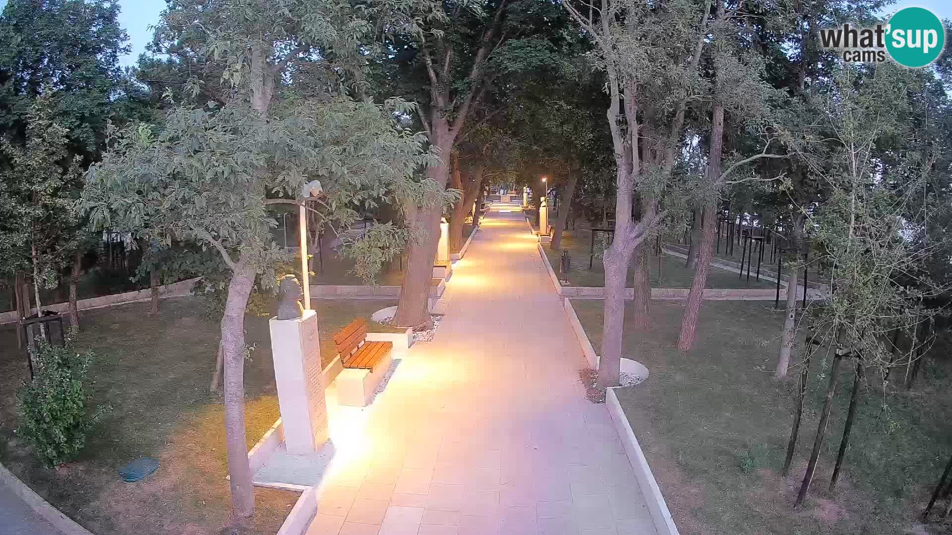 Webcam Schriftstellerpark Senj – Live am Meer