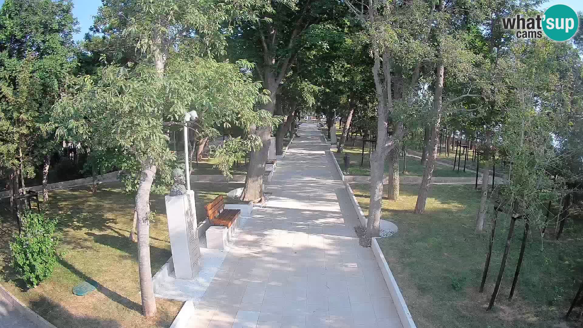 Writers’ Park Webcam Senj – Live by the Sea