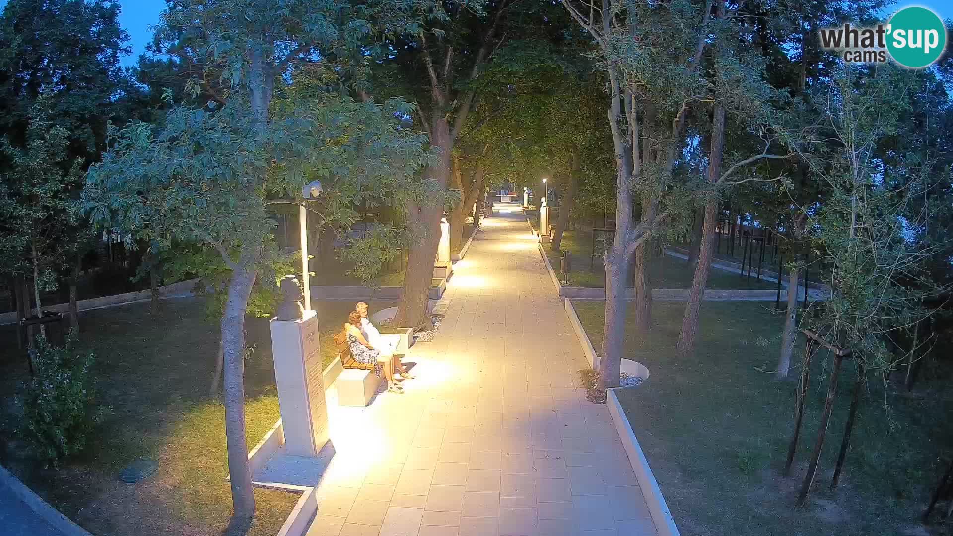 Webcam Schriftstellerpark Senj – Live am Meer