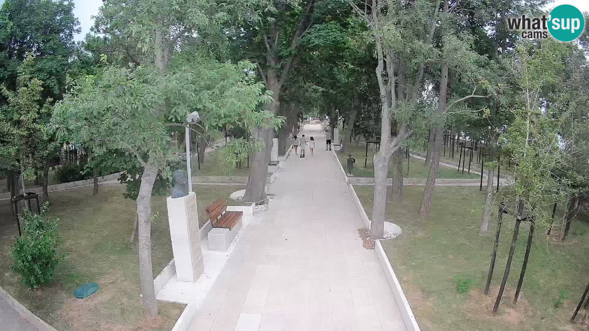 Park pisateljev Senj – Pogled v živo ob morju