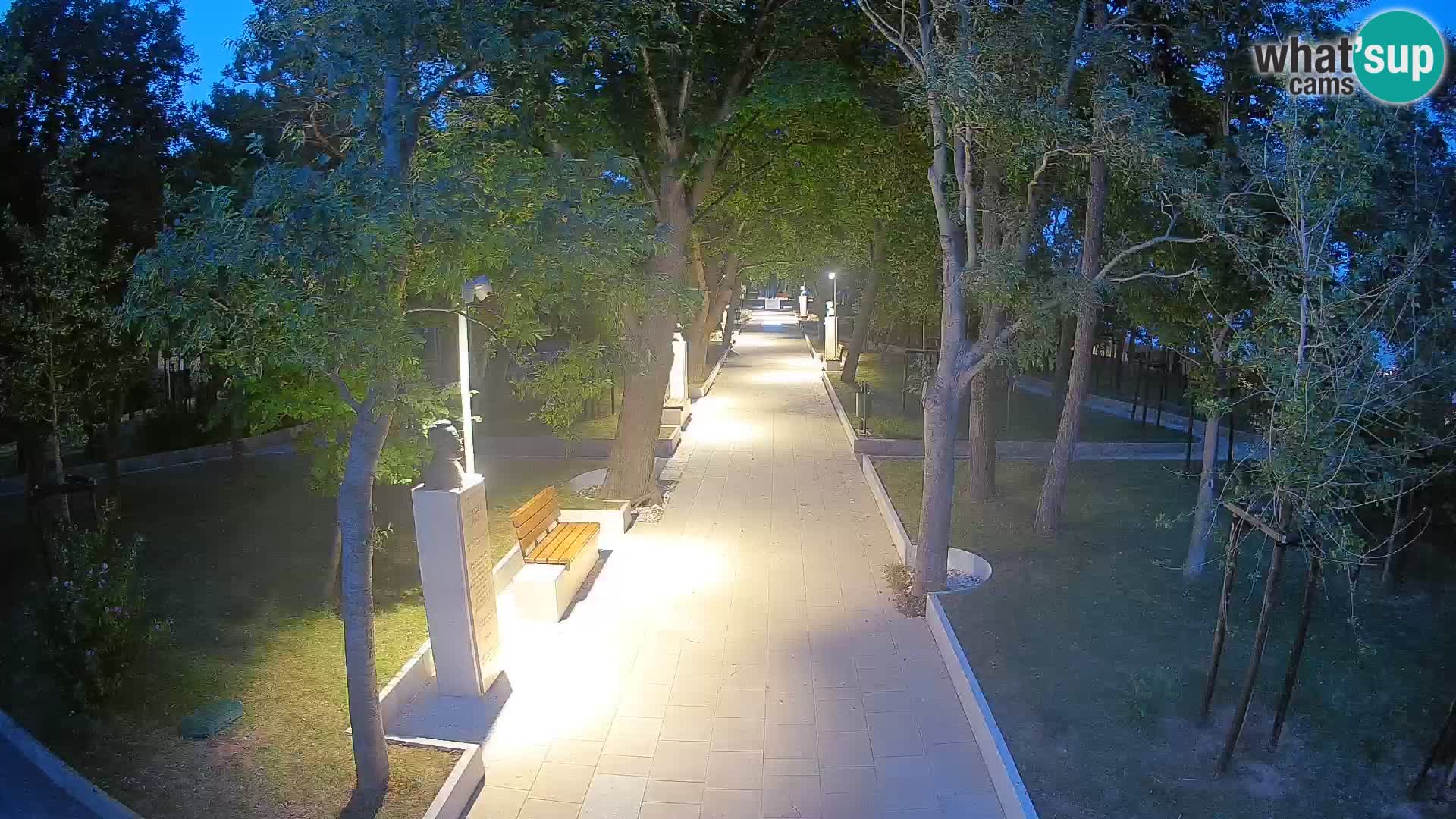Webcam Schriftstellerpark Senj – Live am Meer