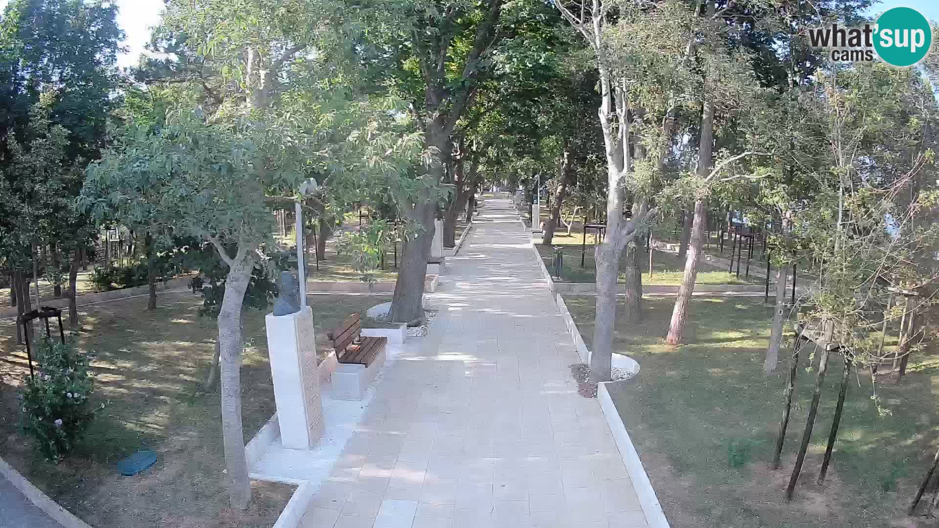 Webcam Schriftstellerpark Senj – Live am Meer