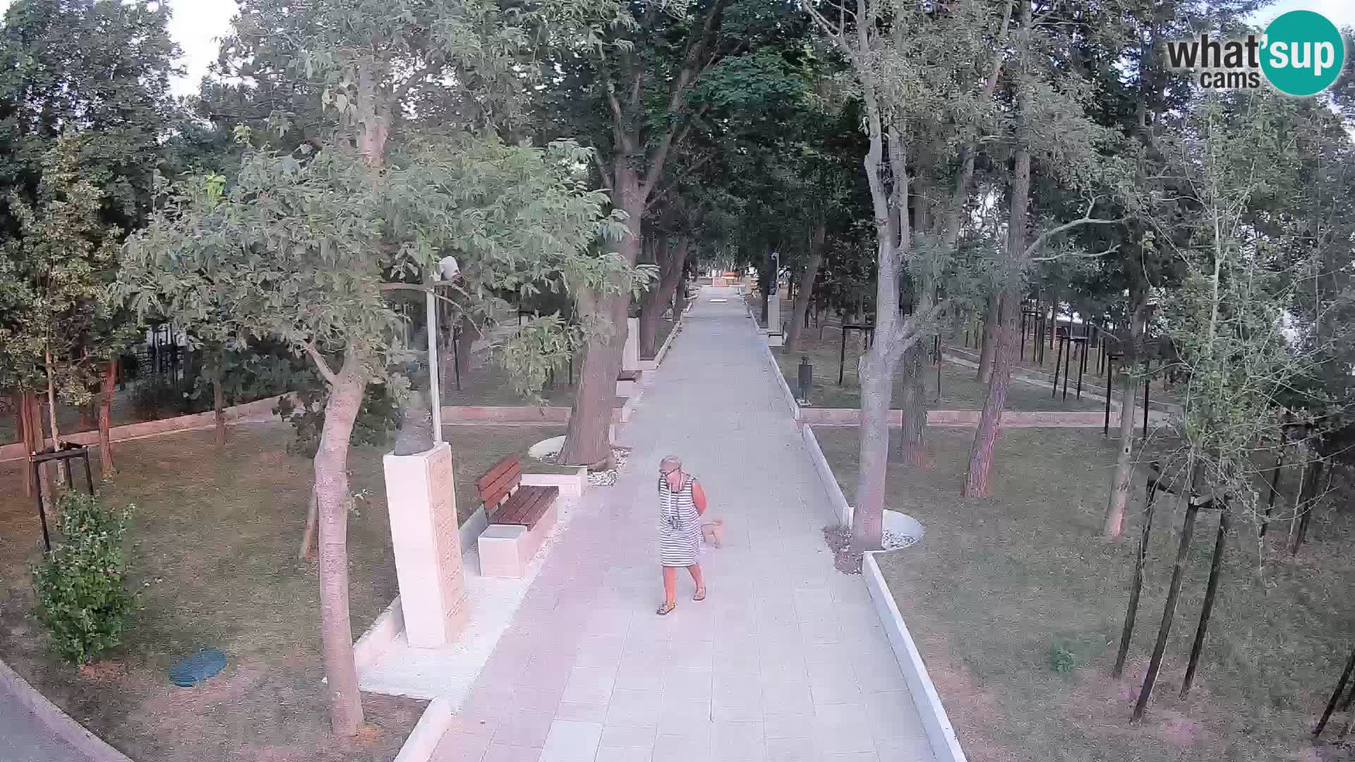 Park pisateljev Senj – Pogled v živo ob morju