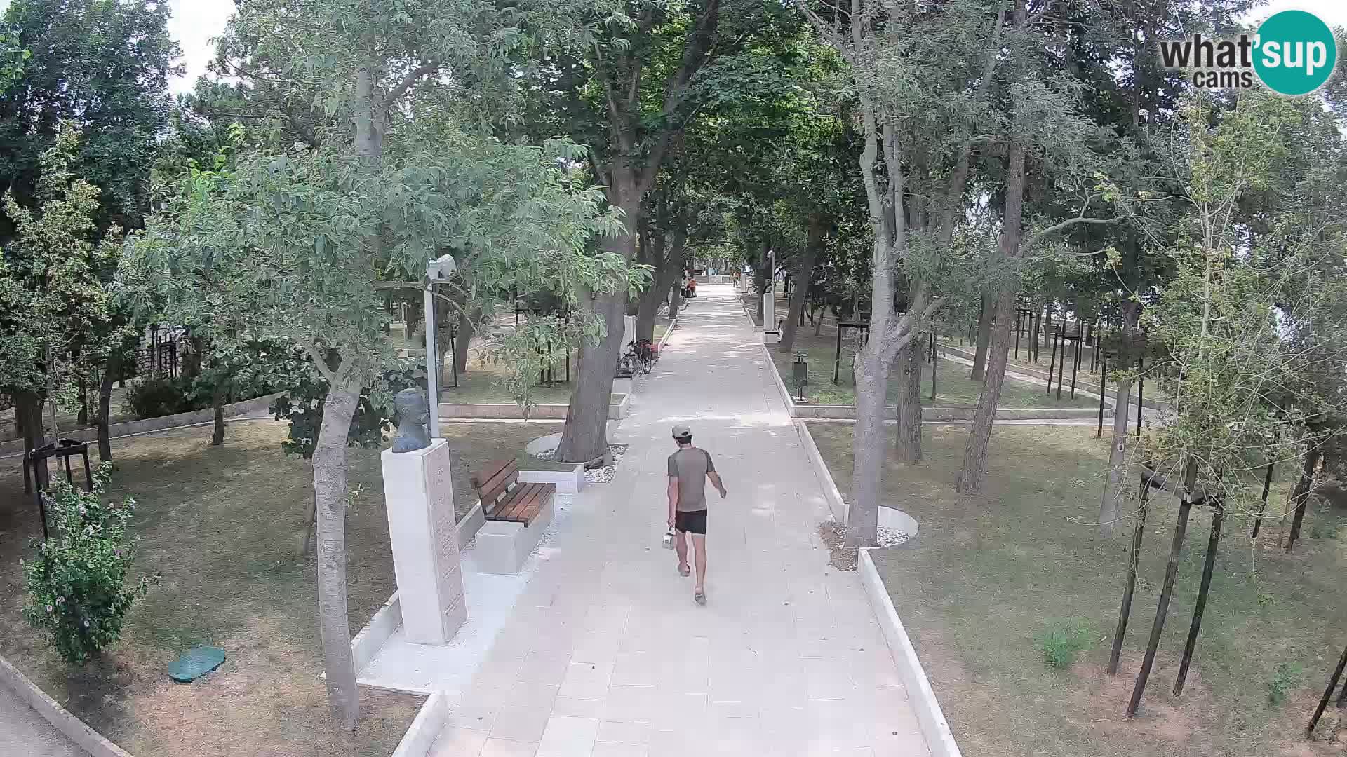 Park pisateljev Senj – Pogled v živo ob morju