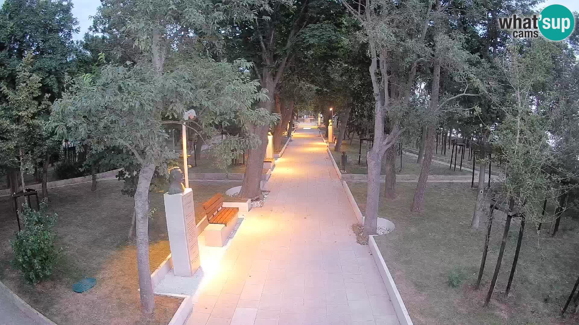 Writers’ Park Webcam Senj – Live by the Sea