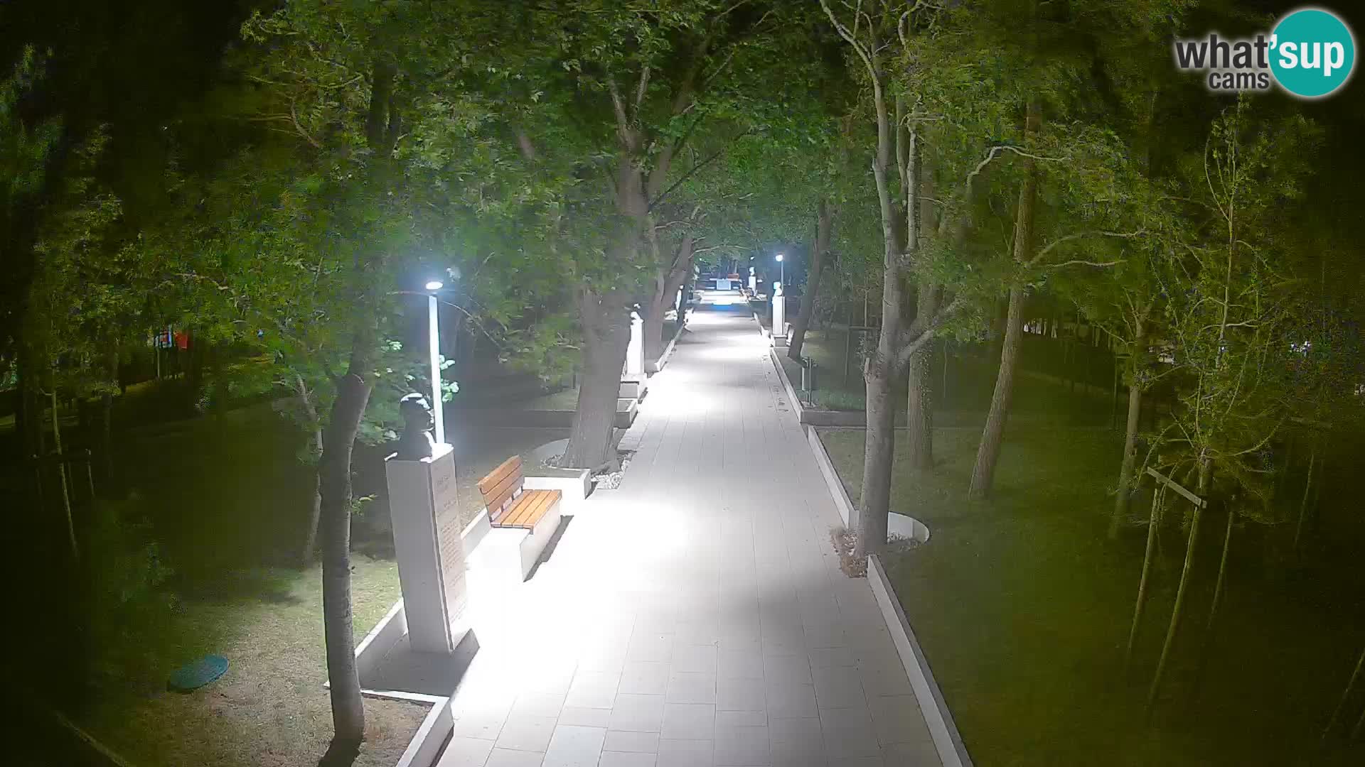 Webcam Schriftstellerpark Senj – Live am Meer