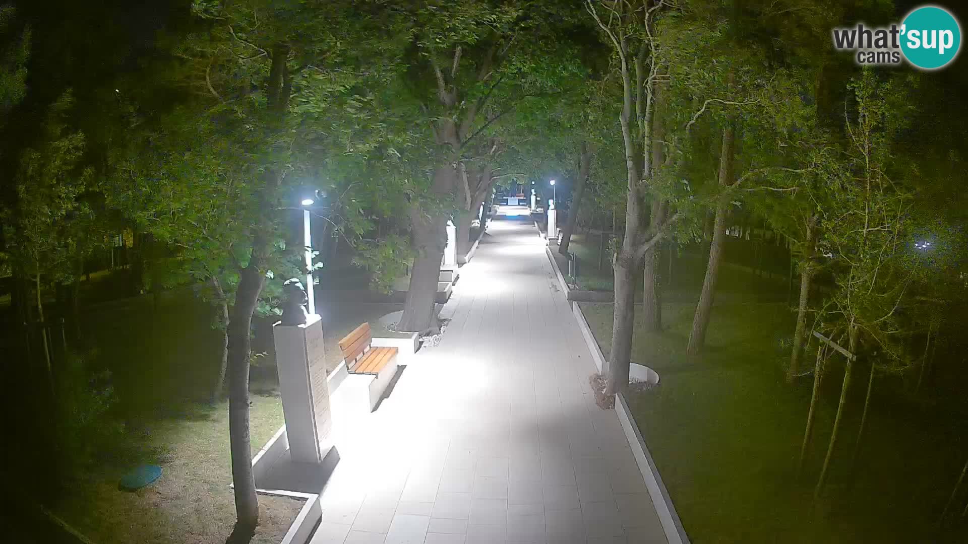 Writers’ Park Webcam Senj – Live by the Sea