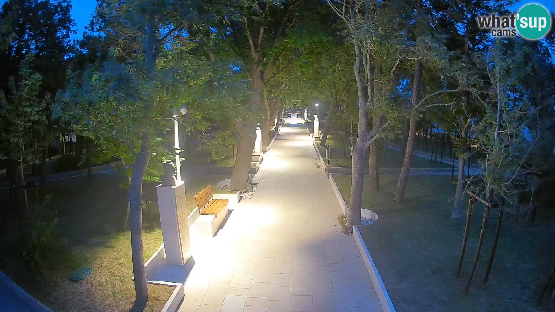 Writers’ Park Webcam Senj – Live by the Sea