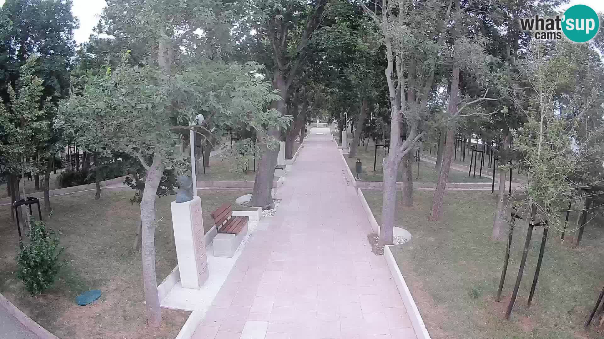 Park pisateljev Senj – Pogled v živo ob morju