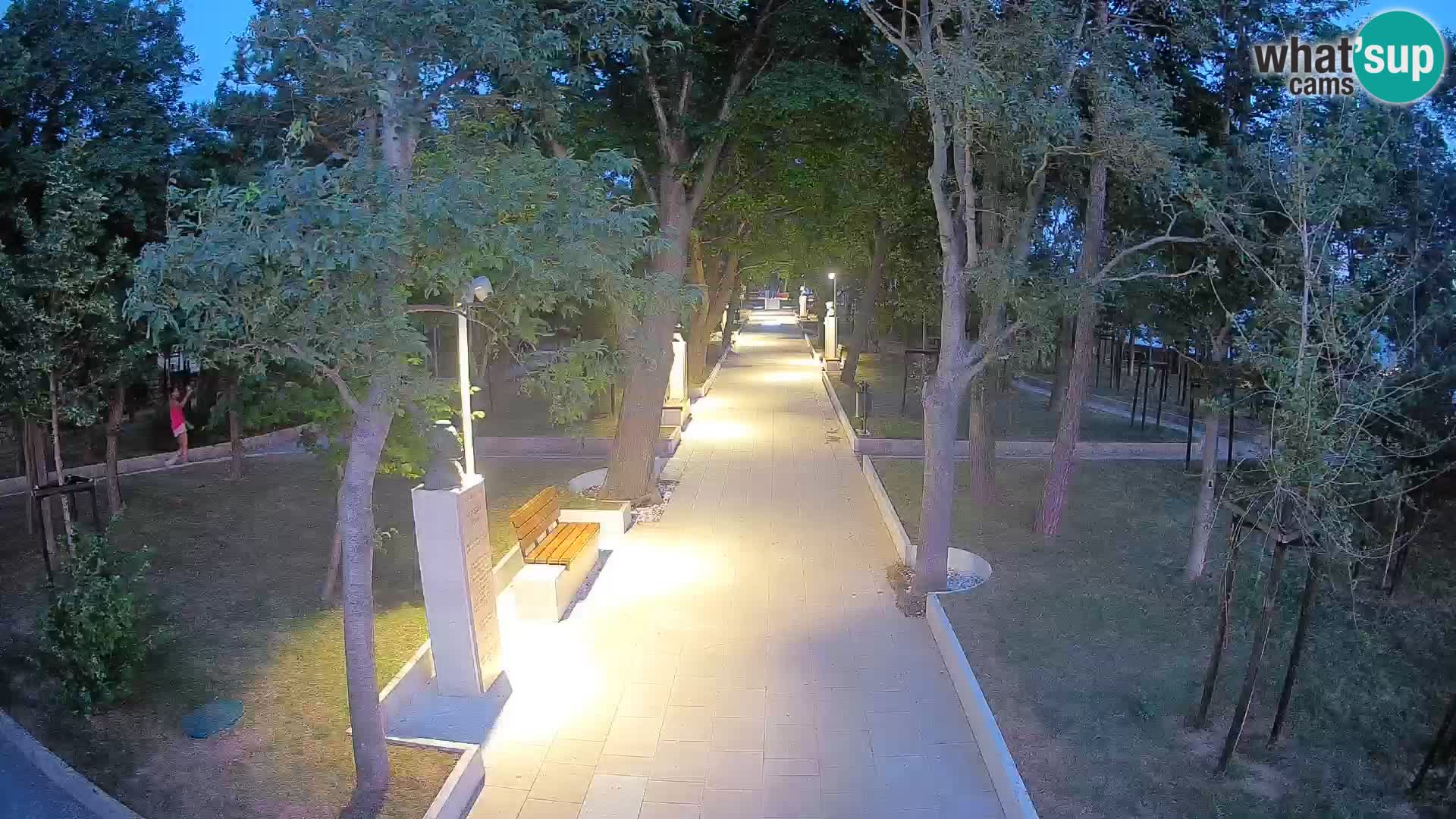 Writers’ Park Webcam Senj – Live by the Sea