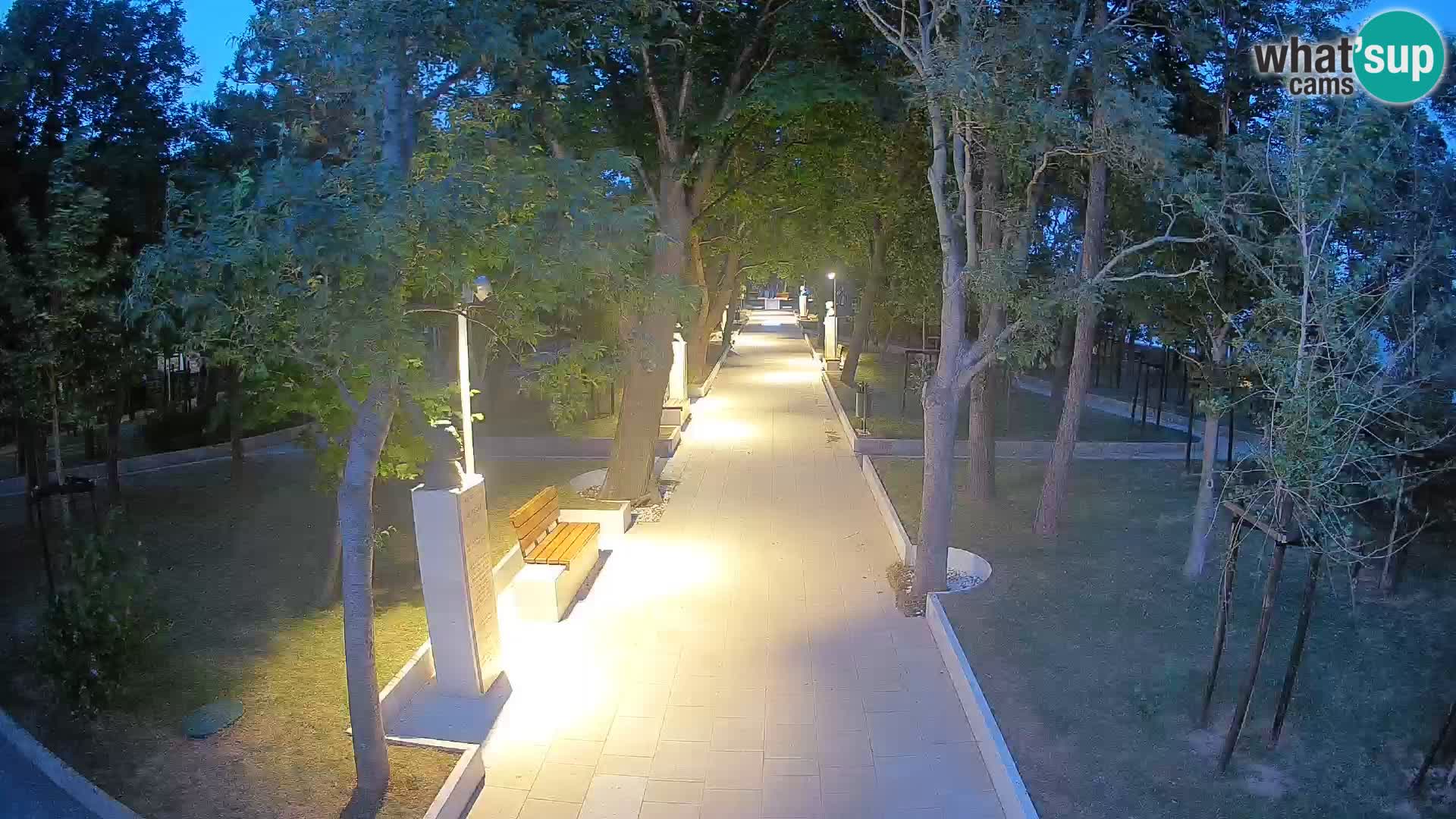 Webcam Schriftstellerpark Senj – Live am Meer