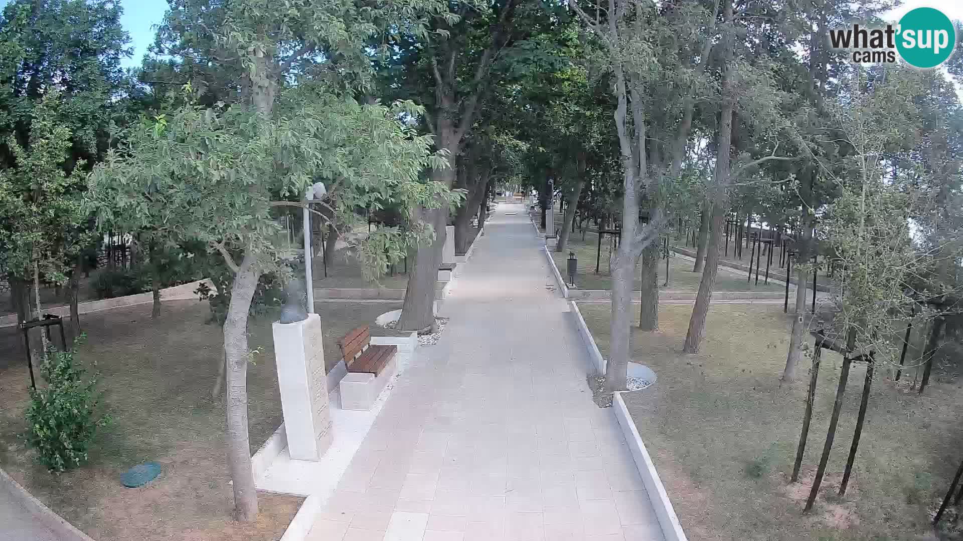Park pisateljev Senj – Pogled v živo ob morju
