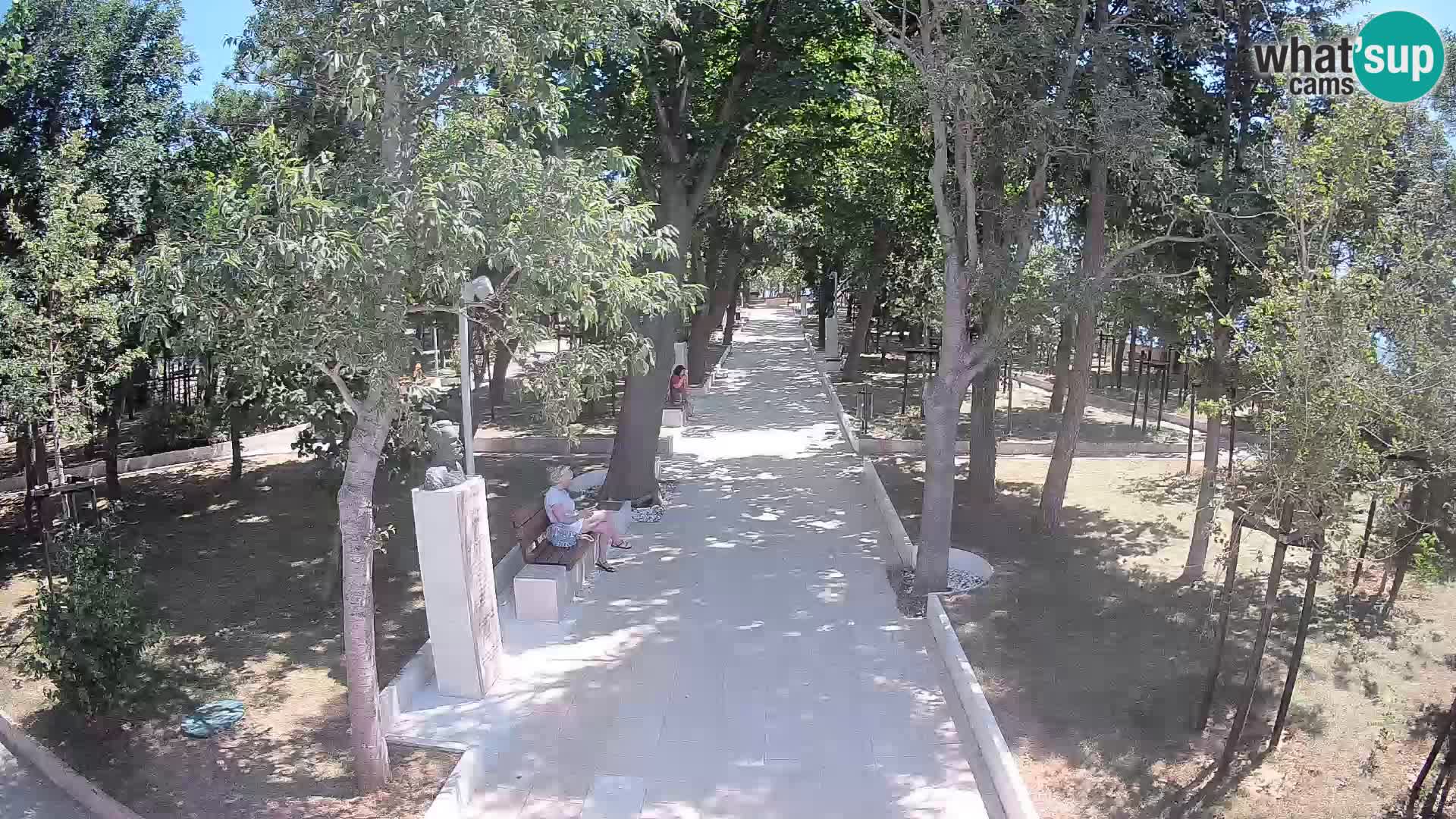 Webcam Schriftstellerpark Senj – Live am Meer